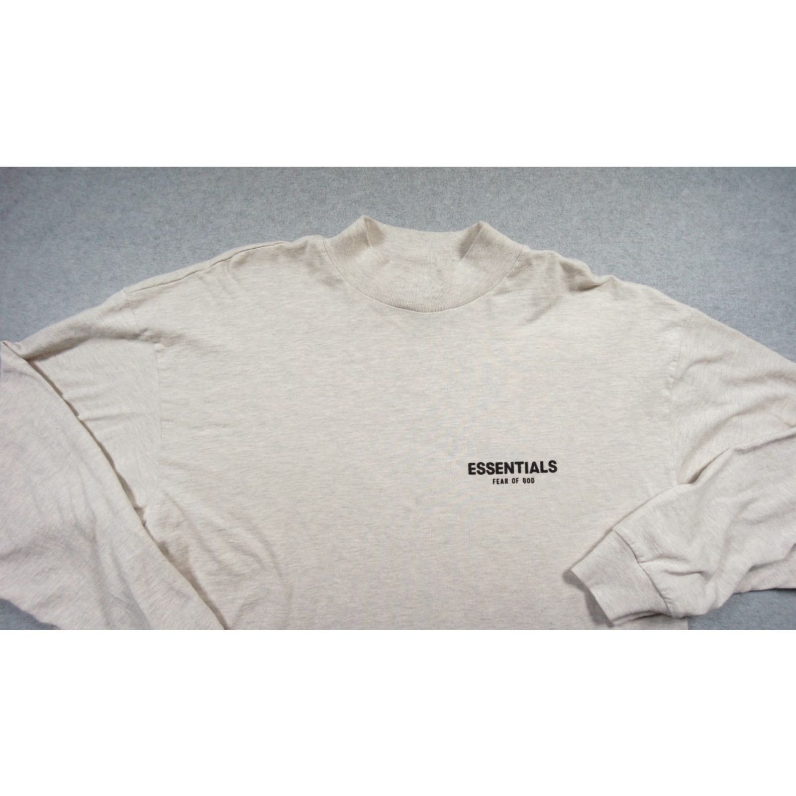 Fear of God Fear of God Essentials Shirt Mens Medium Gray Oversized Long Sleeve Mock Neck Size US M / EU 48-50 / 2 - 5 Thumbnail
