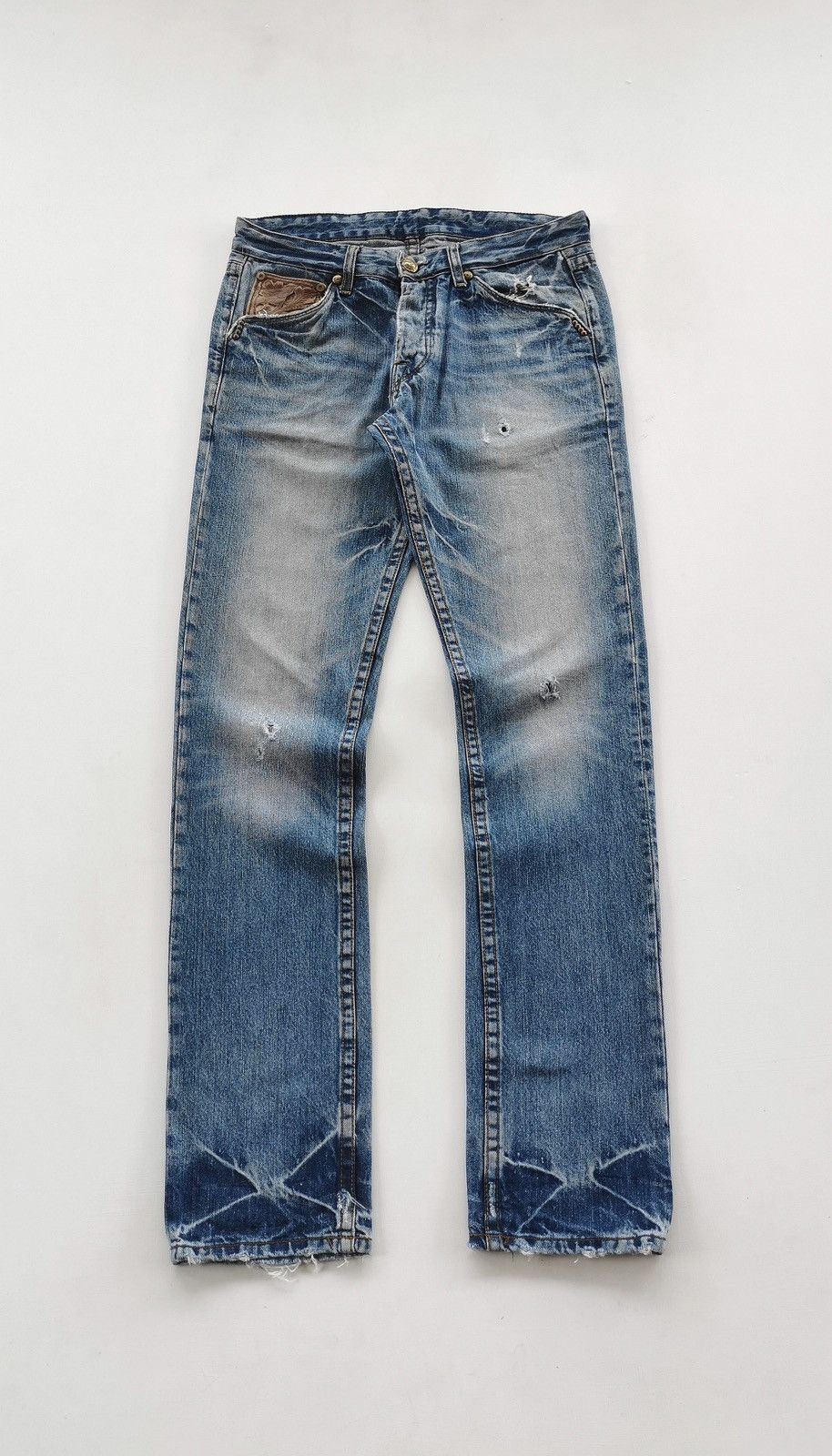 Replay Replay Distressed Denim Jeans 32/34.5 Size US 32 / EU 48 - 2 Thumbnail