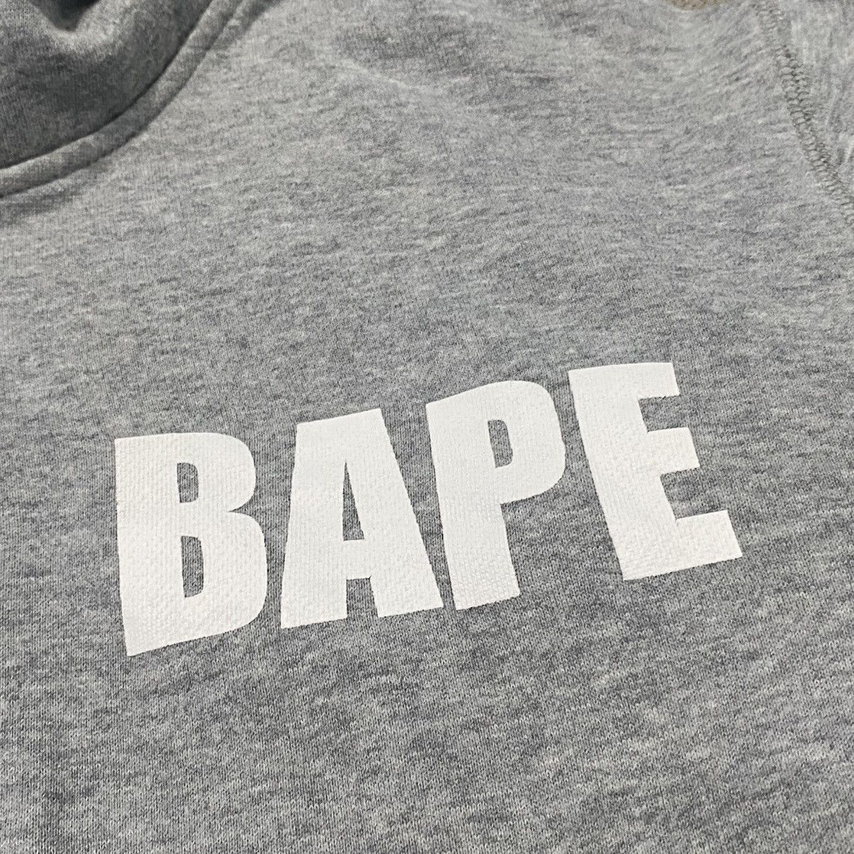 Bape Bape Back Big Logo Gray Hoodie Size US XL / EU 56 / 4 - 2 Thumbnail