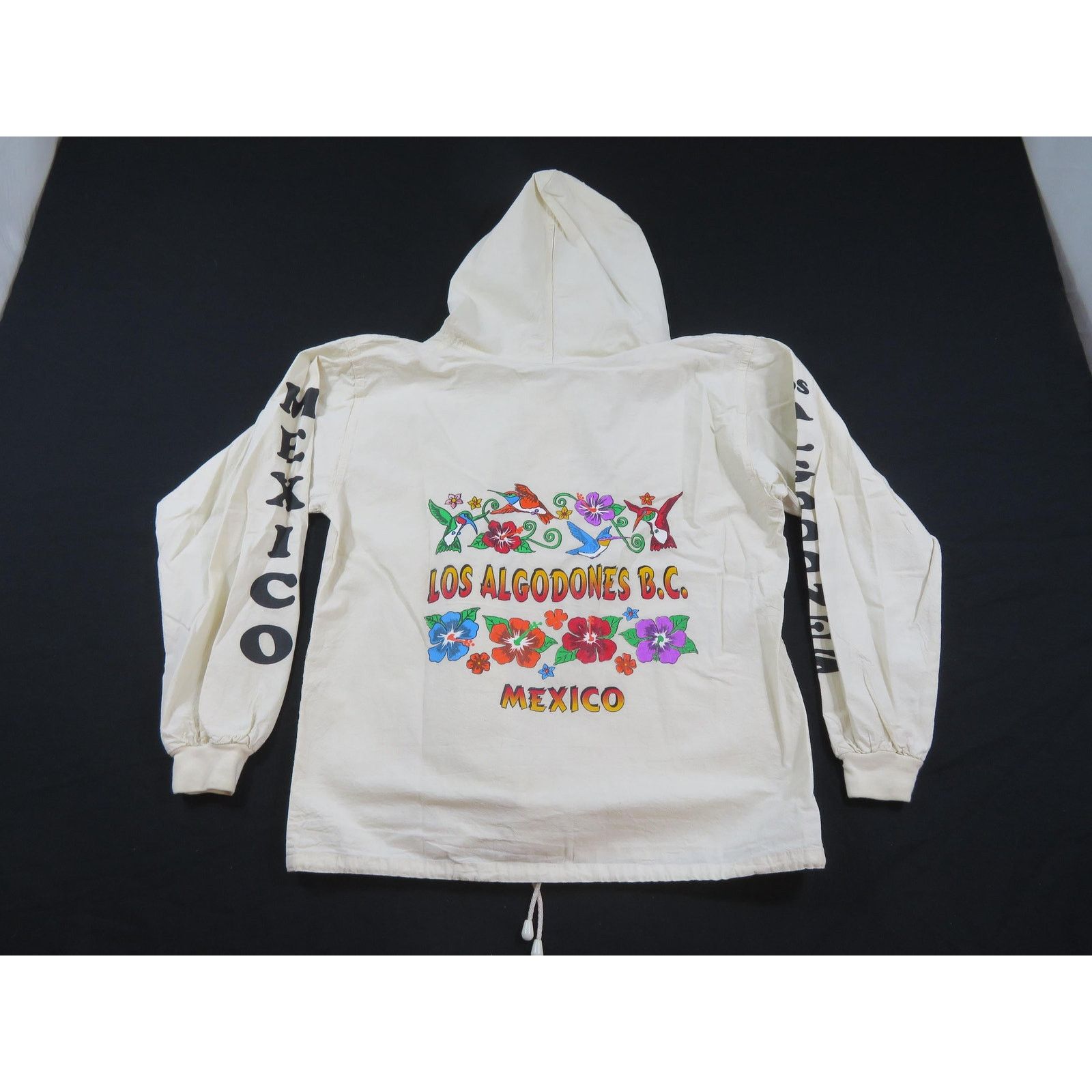 Other Mexican Hooded Cotton Baja Jacket Floral Beige Sz 40 Size US M / EU 48-50 / 2 - 1 Thumbnail
