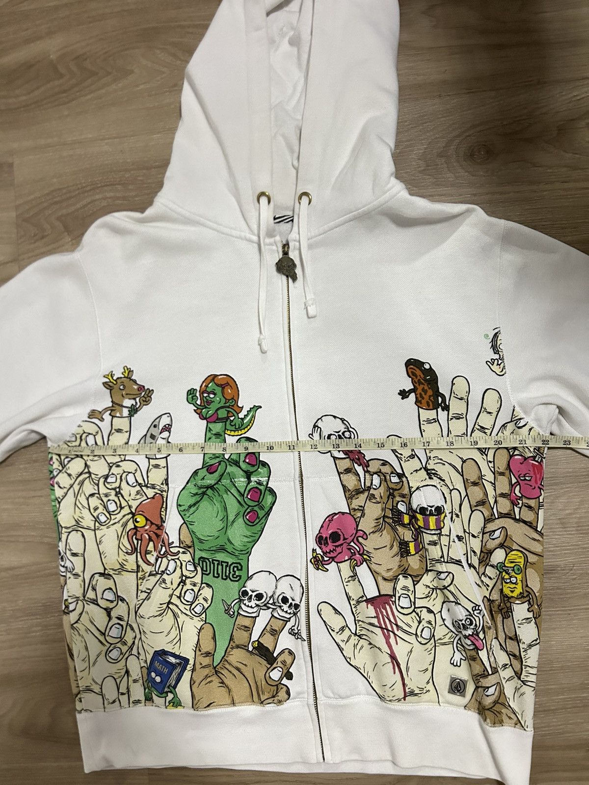 Beauty Beast 🔥RARE Volcom x Todd Bratrud "Artist Series" Zip Hoodie Size US S / EU 44-46 / 1 - 4 Thumbnail