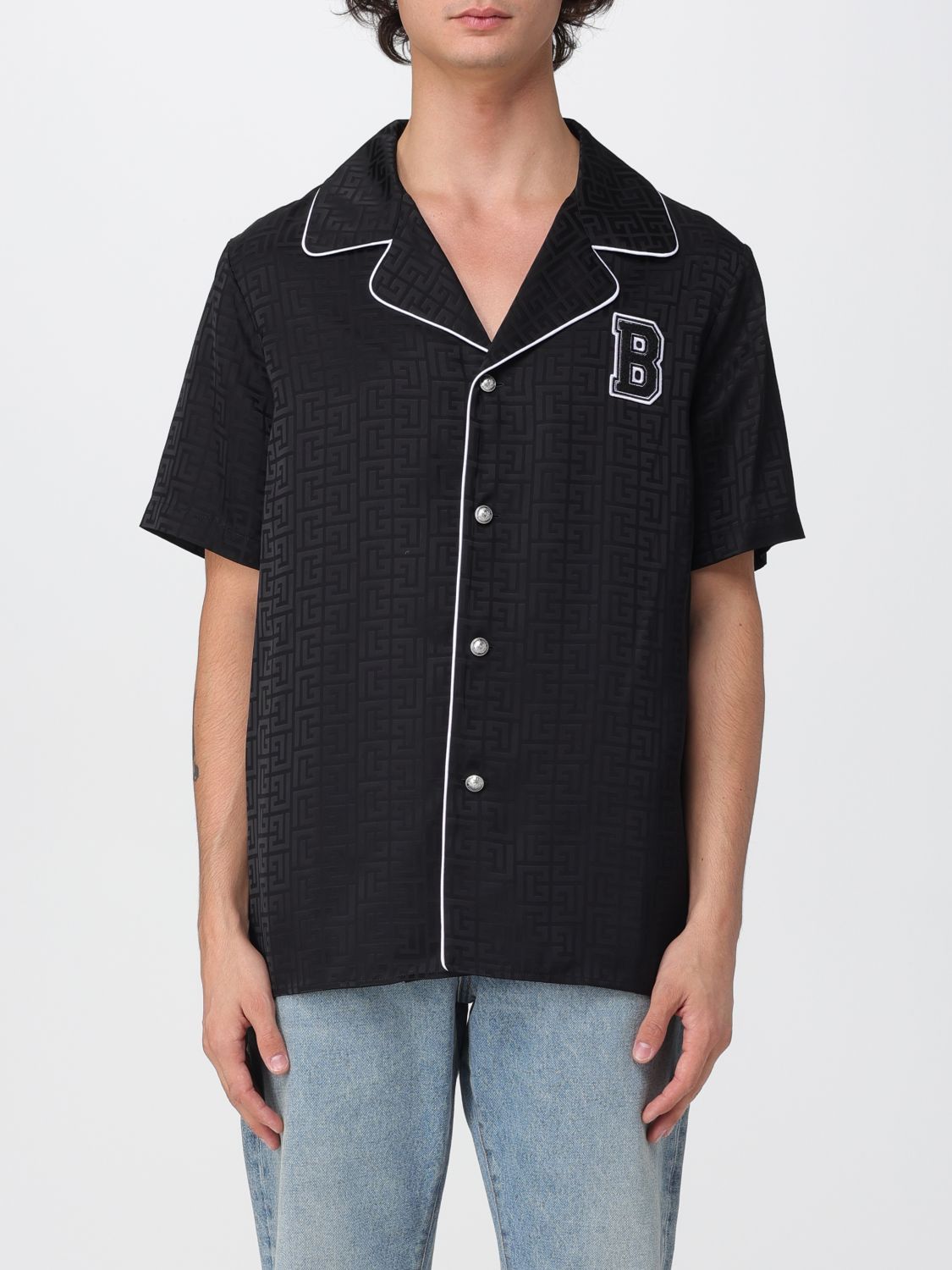 Balmain Balmain Shirt Men Black Size US S / EU 44-46 / 1 - 1 Thumbnail