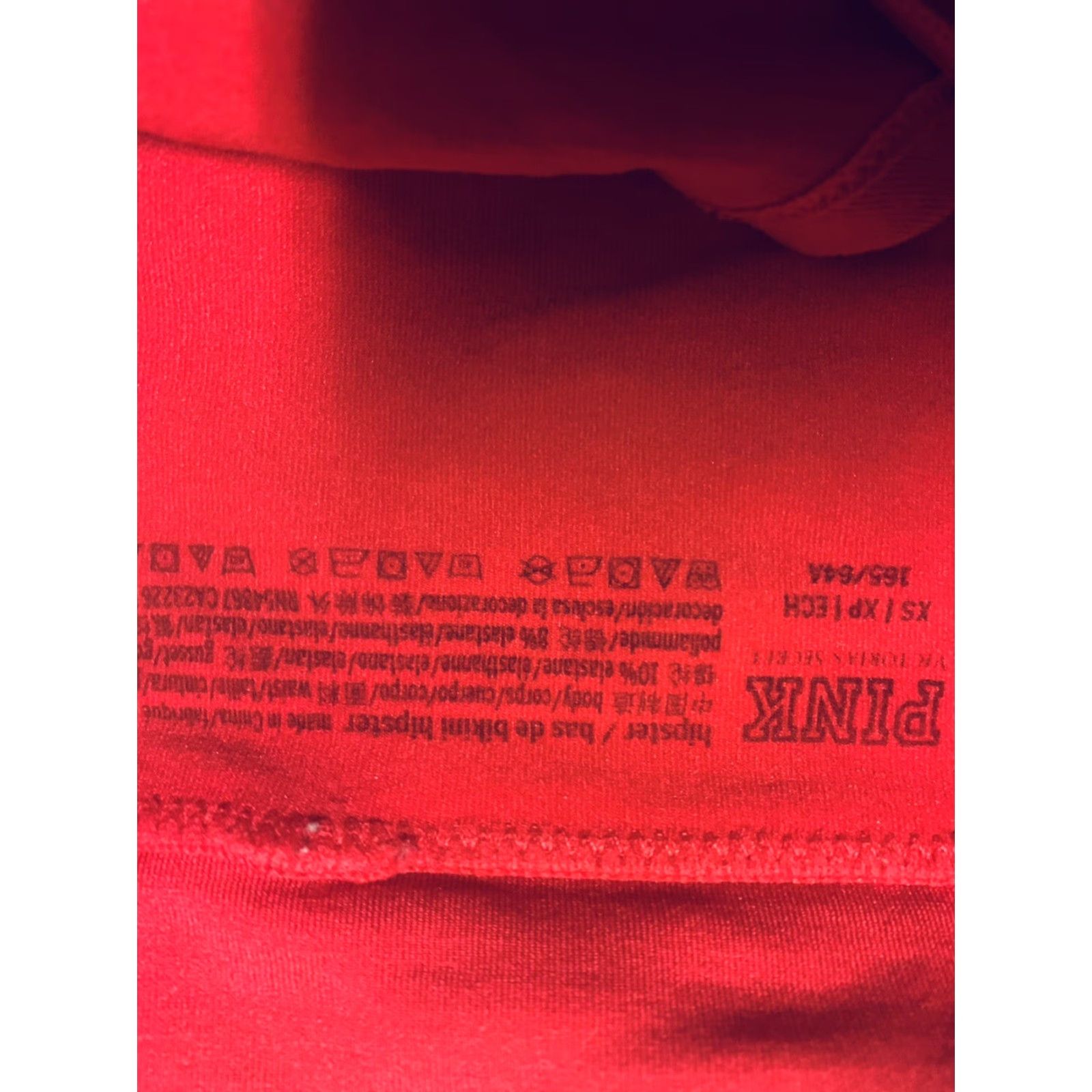 Vintage Victoria's Secret PINK Red Hipster Panty XS User: Victoria's Secret PINK Red Hipster Panty XS Size 26" / US 2 / IT 38 - 4 Thumbnail