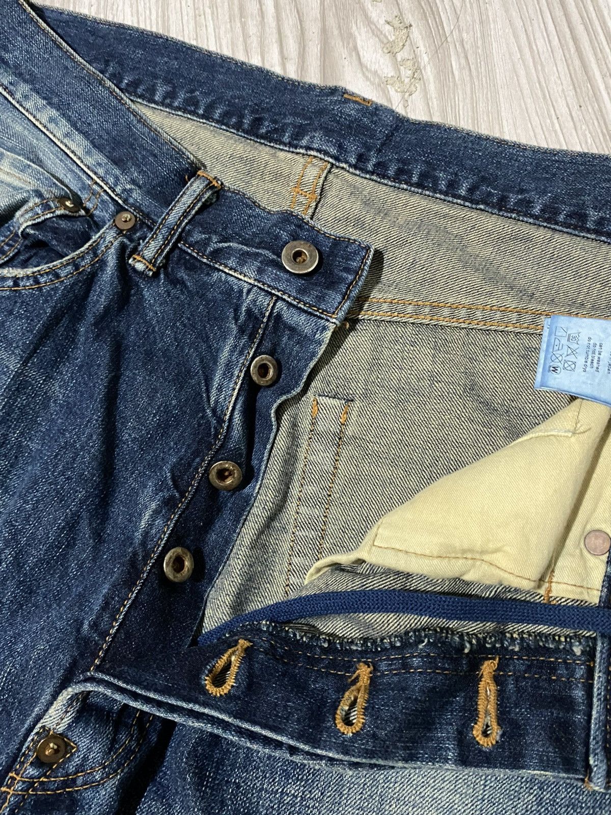 YOKO SAKAMOTO YOKO SAKAMOTO SELVEDGE BAGGY PANTS Size US 34 / EU 50 - 8 Thumbnail