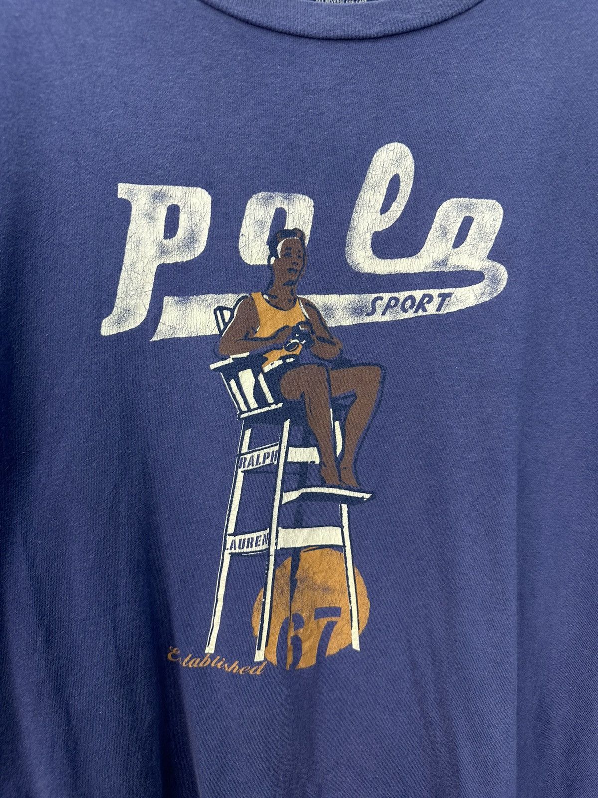 Polo Ralph Lauren Vintage Polo Sport Made In USA Tshirt A948 Size US L / EU 52-54 / 3 - 3 Thumbnail