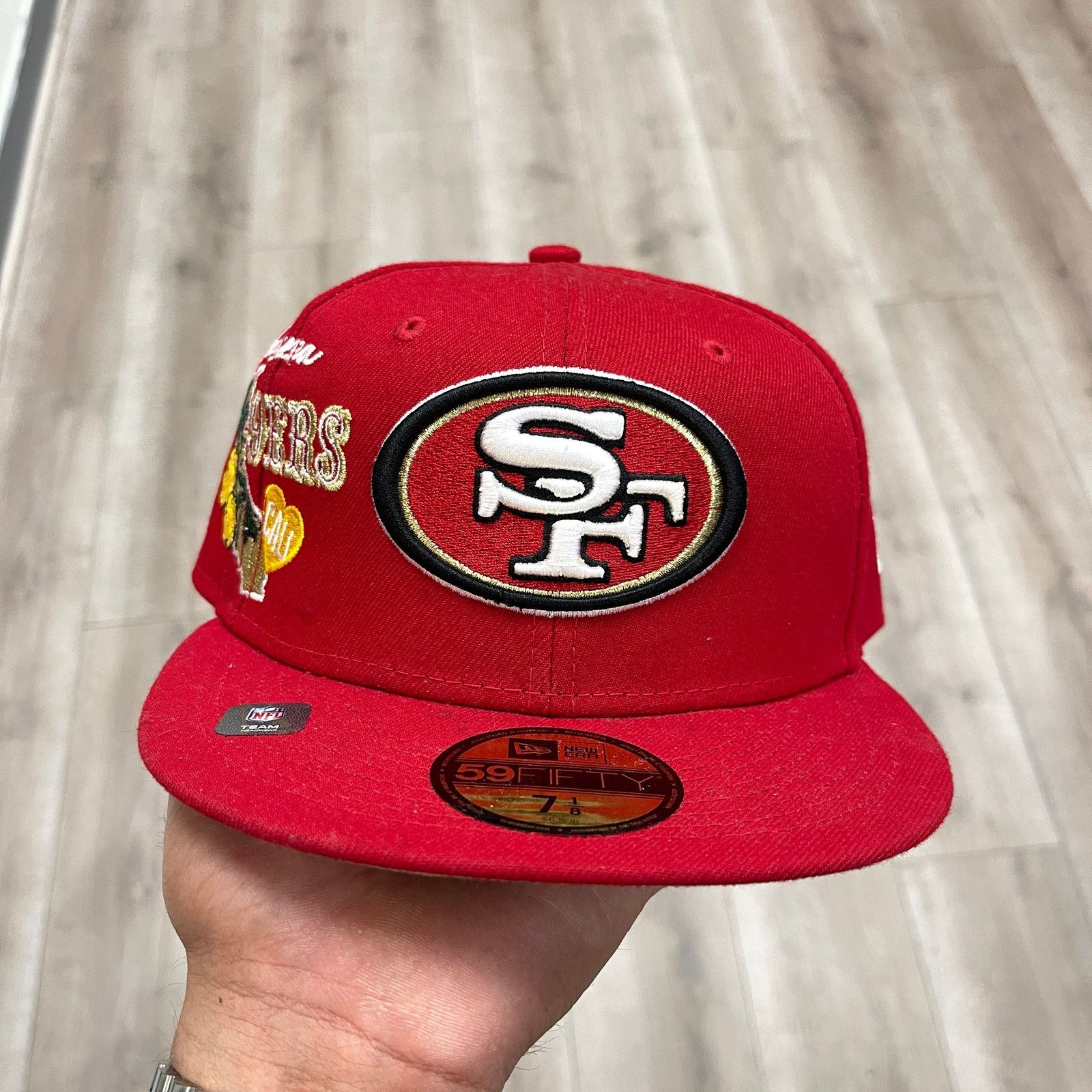 New Era New Era Scarlet San Francisco 49ers City Cluster Hat 7 1/8 Size ONE SIZE - 2 Thumbnail