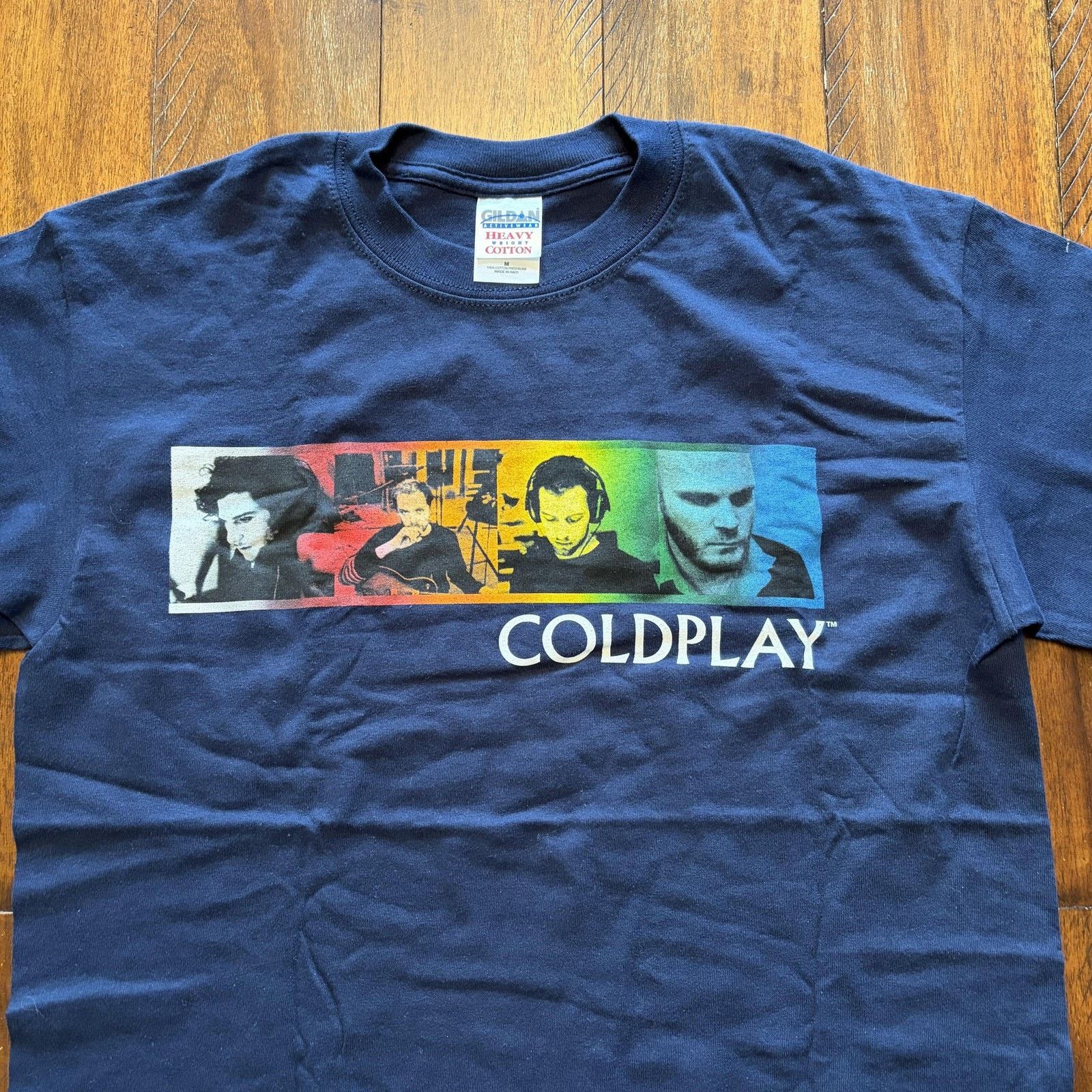 Gildan Vtg Coldplay Twisted Logic Tour Shirt Mens Medium Blue 2006 Size US M / EU 48-50 / 2 - 3 Thumbnail
