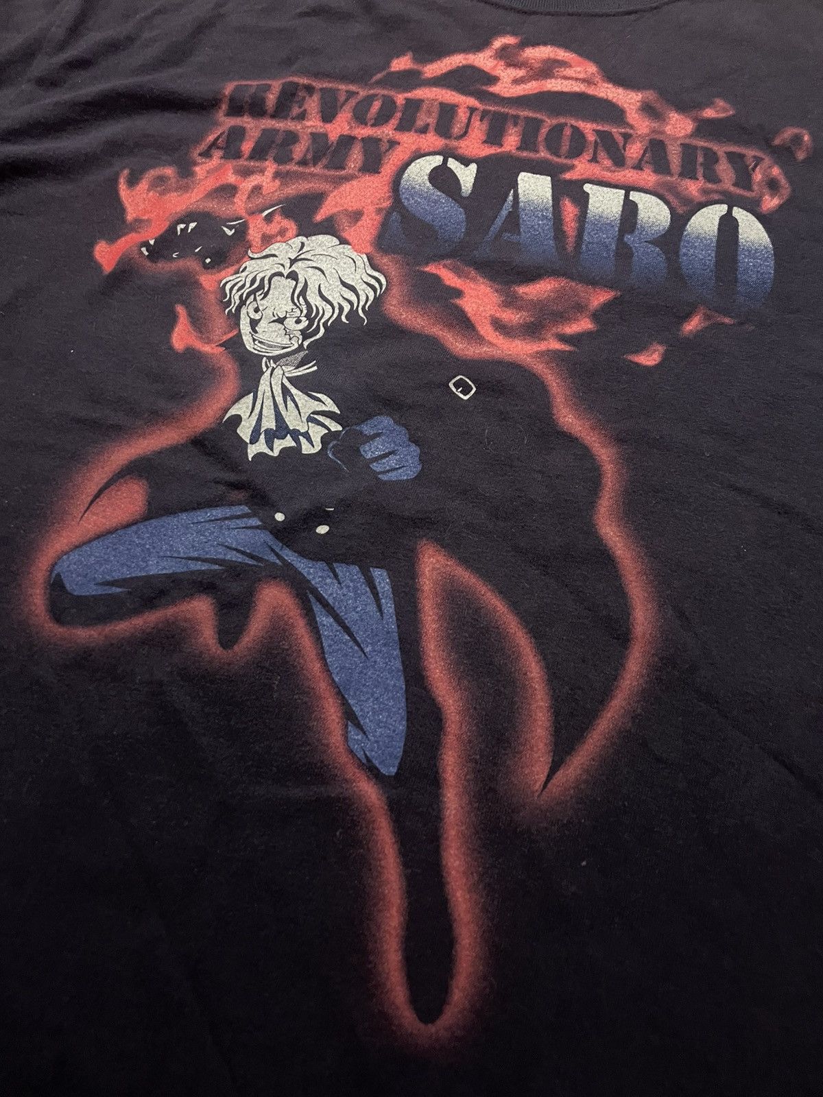 Anime Rare! One Piece Anime Revolutinary Army SABO tag COSPA Size US L / EU 52-54 / 3 - 3 Thumbnail