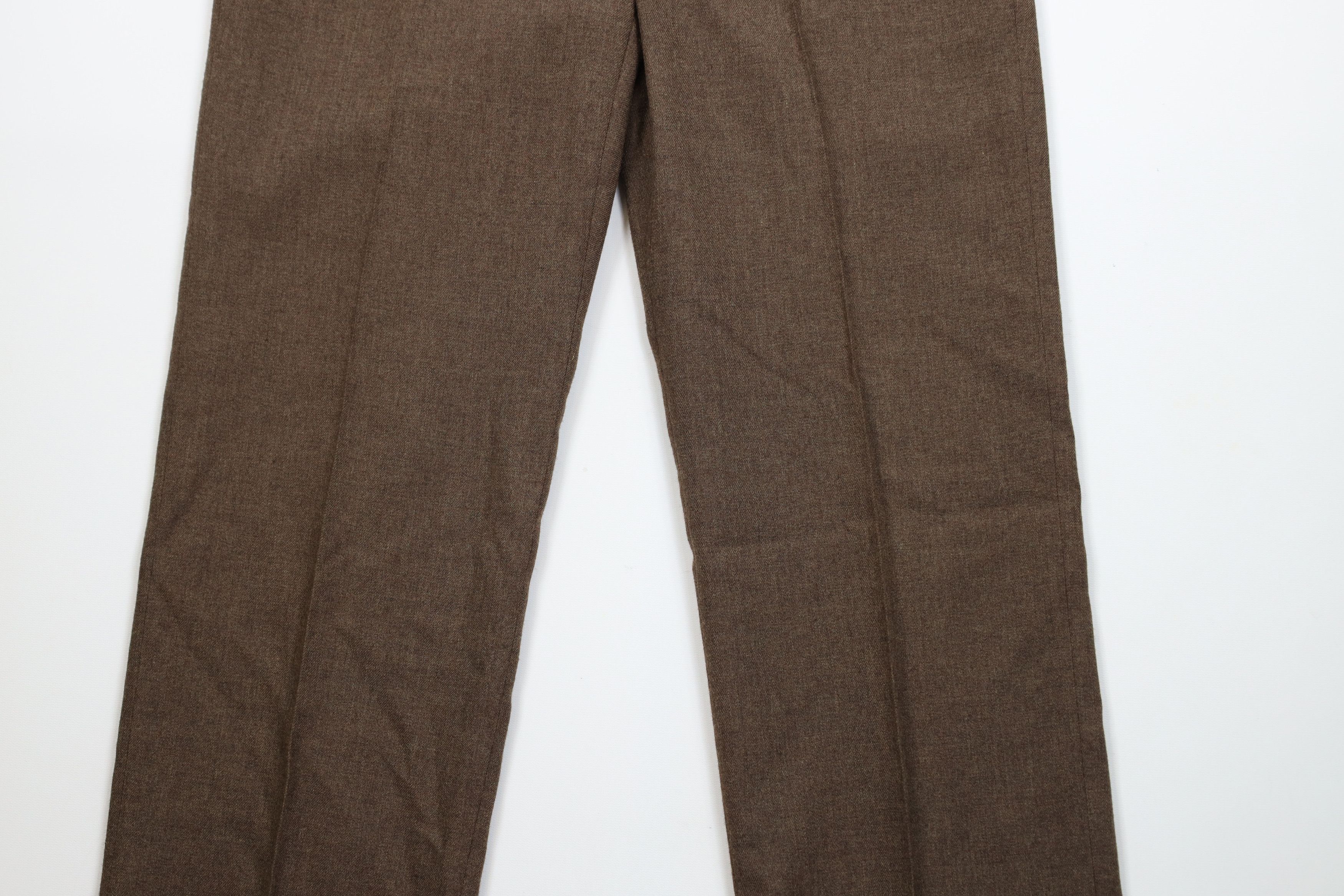 Vintage Vintage 70s Streetwear Flared Wide Leg Chino Pants Brown USA Size US 34 / EU 50 - 3 Thumbnail