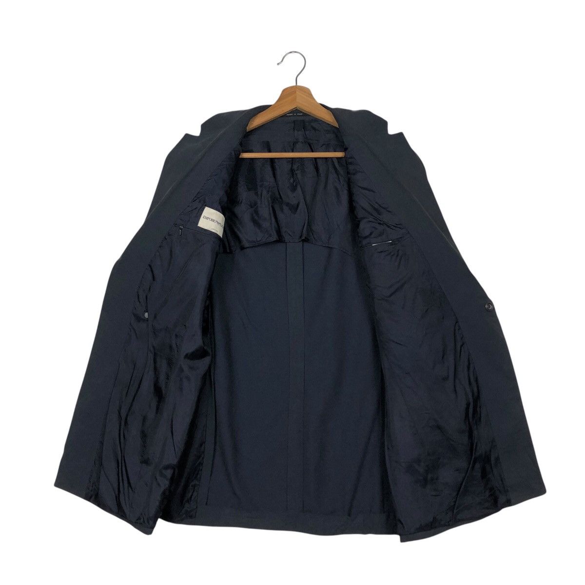 Emporio Armani 📌Rich Black Vintage Emporio Armani Made in Italy Coats Size US M / EU 48-50 / 2 - 14 Thumbnail