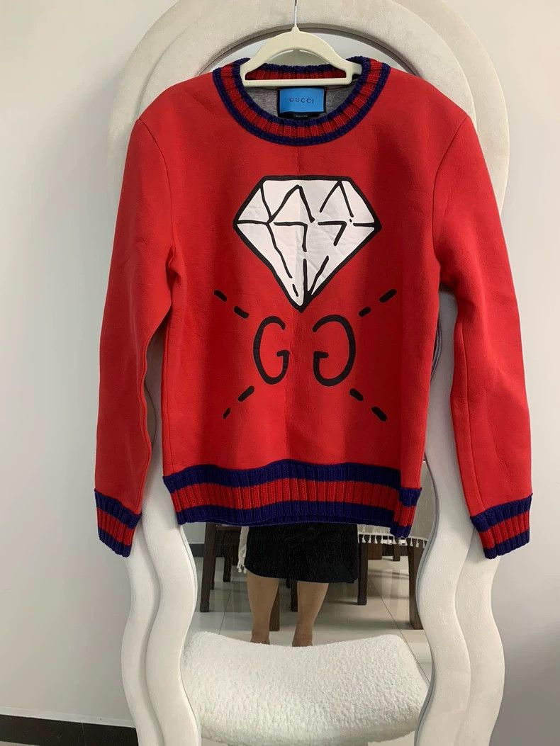 Gucci GucciDiamond pattern sweatshirt 2503-Nextarrow Size US S / EU 44-46 / 1 - 2 Thumbnail