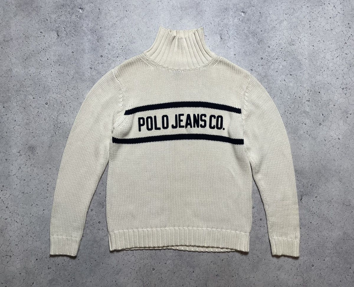 Polo Ralph Lauren Vintage Sweater Knitted Polo Jeans Company Ralph Lauren Y2K Size US M / EU 48-50 / 2 - 1 Thumbnail