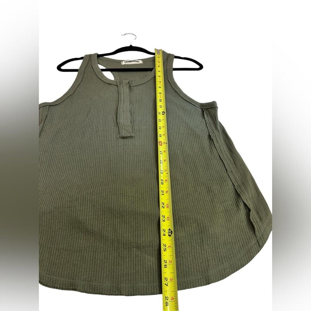 Free People Free People l Army Green Ribbed Tank Medium Size M / US 6-8 / IT 42-44 - 4 Thumbnail