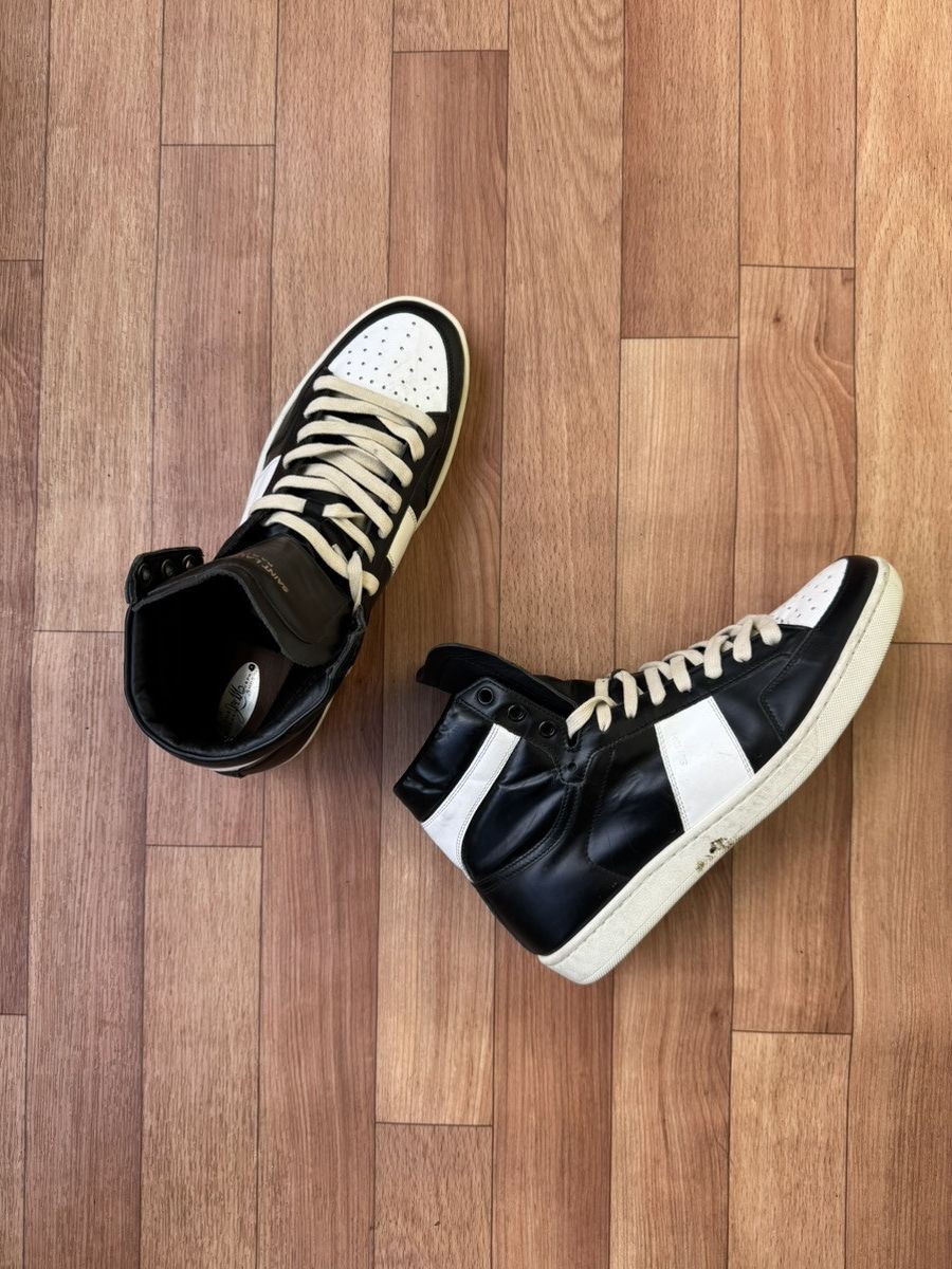 Saint Laurent Paris Saint Laurent SL/01H hightop sneakers Size US 7.5 / EU 40-41 - 8 Thumbnail