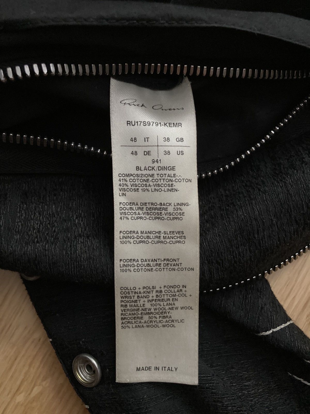 Rick Owens S/S 17 "WALRUS" Radiance Embroidered Bomber Jacket 48/M Size US M / EU 48-50 / 2 - 22 Thumbnail