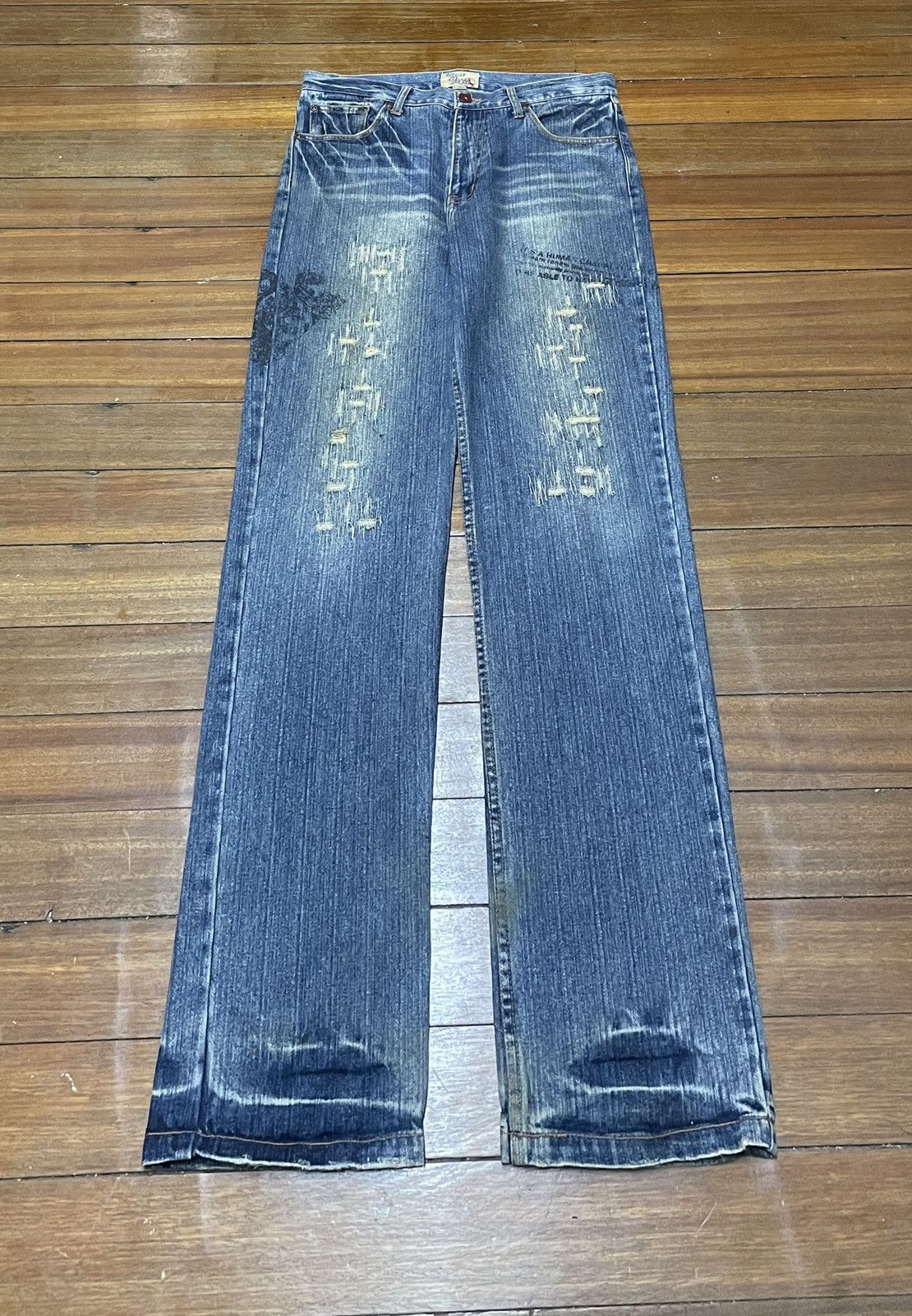 Very Rare Design Vintage Brand Real Street Style Jeans 2000s