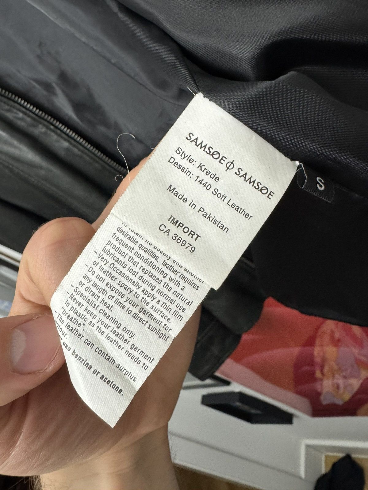 Samsoe Samsoe Samsoe Samsoe Krede Black Genuine Leather Slim Jacket Rock Size US S / EU 44-46 / 1 - 5 Thumbnail