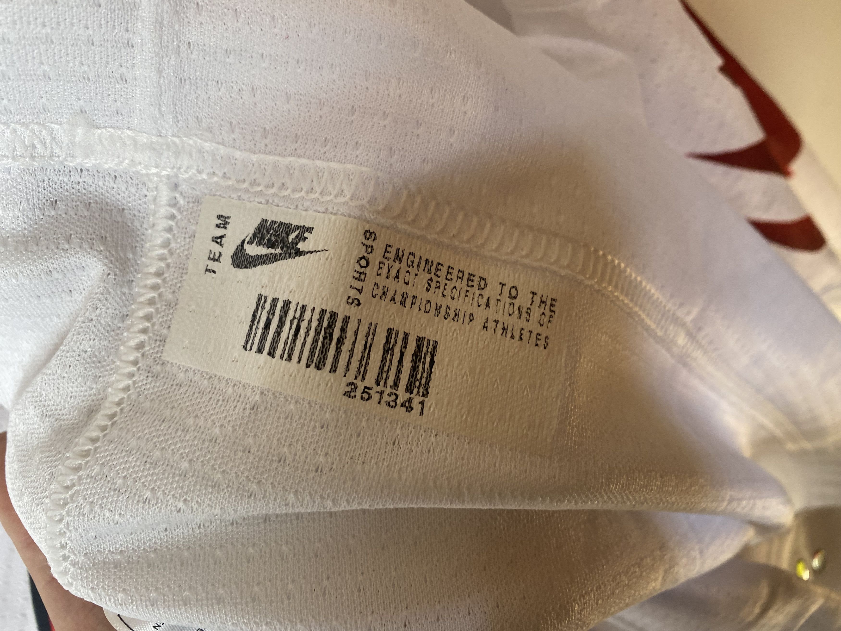 Nike #5 SWITZERLAND TEAM 2022 MATCH WORN ICE HOCKEY JERSEY SHIRT Size US L / EU 52-54 / 3 - 8 Thumbnail