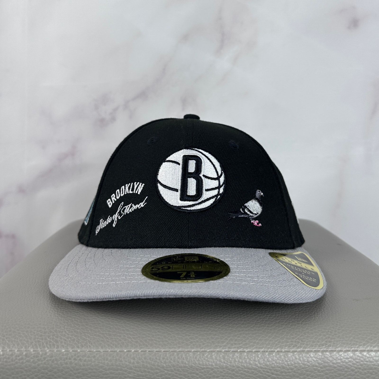 New Era Brooklyn Nets World Renown Black/Grey Fitted Size ONE SIZE - 1 Thumbnail