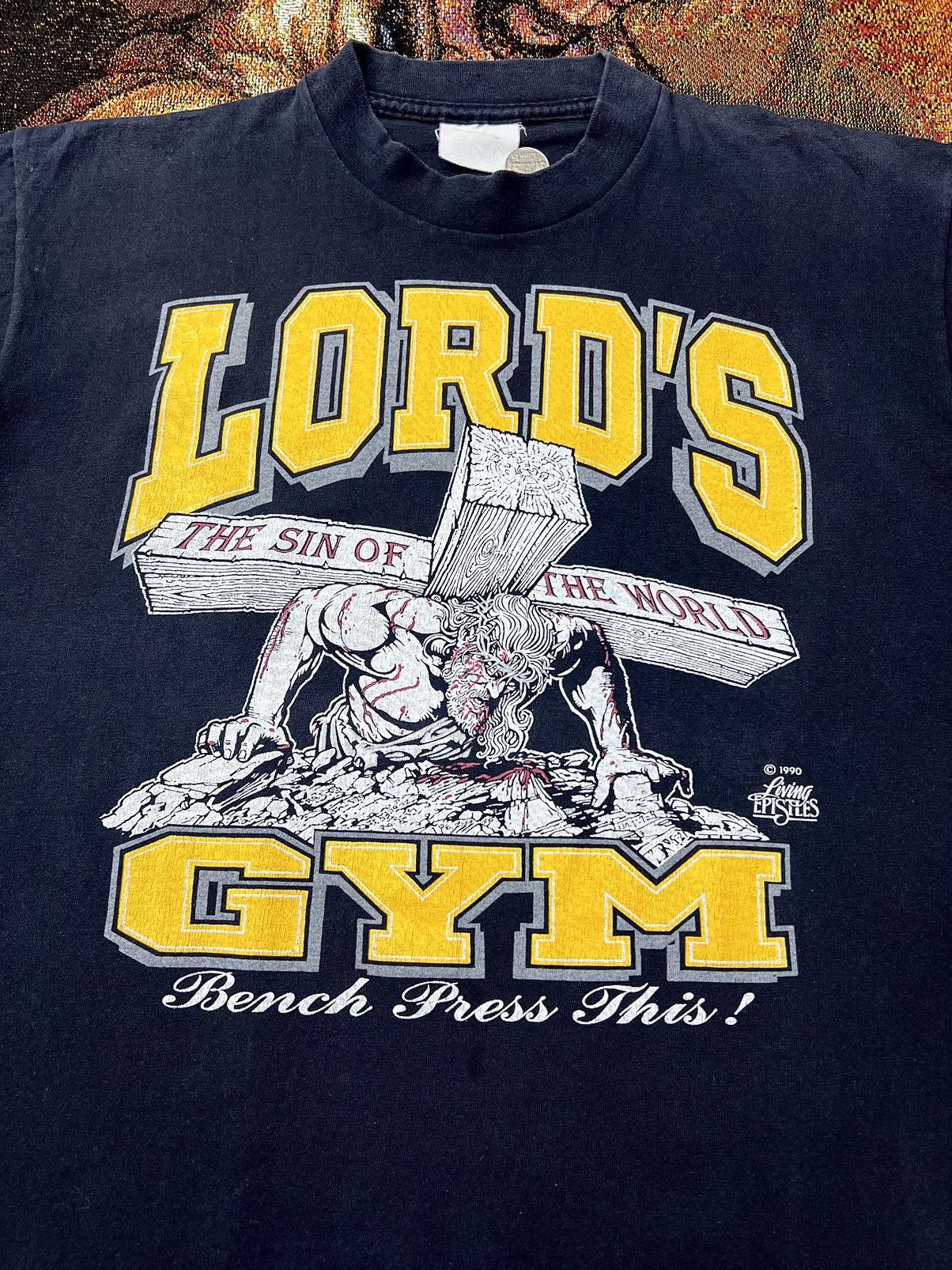 Vintage OG Lord's Gym Jesus Tee by Living Epistles Size US L / EU 52-54 / 3 - 1 Thumbnail