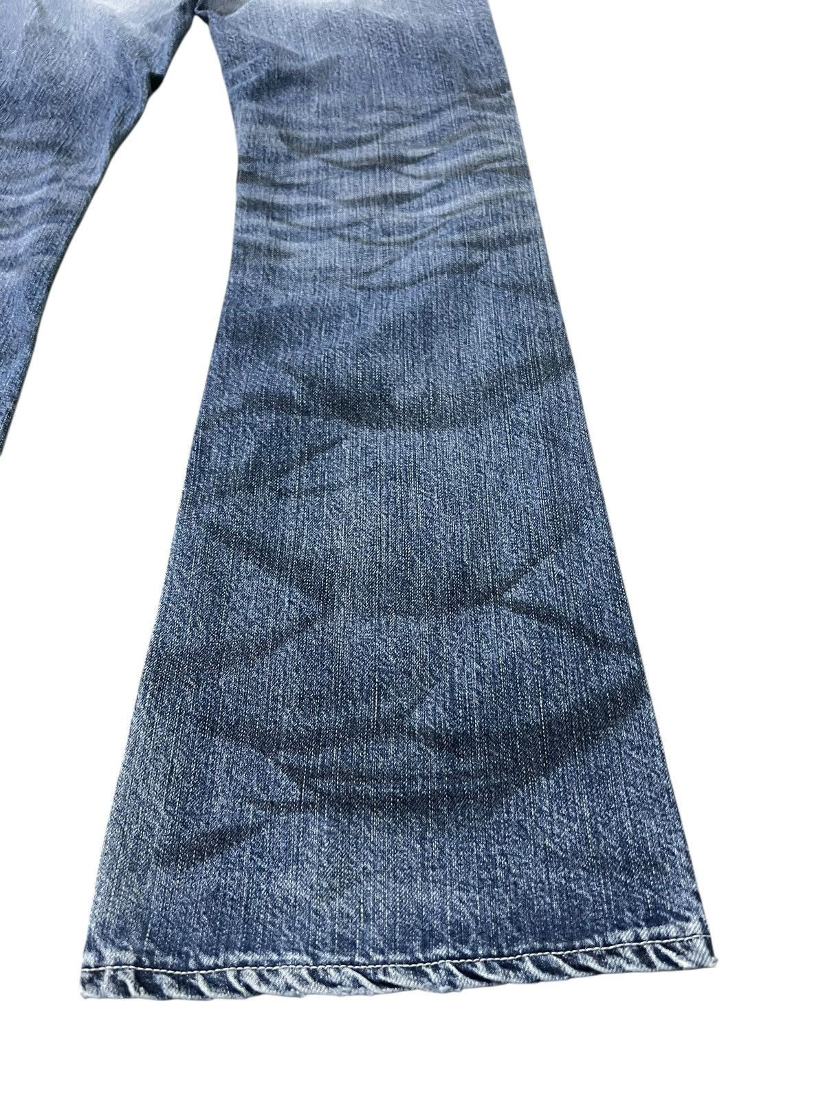 Japanese Brand 💥Flare💥Vintage Blue Way Faded Claw Jean Made In Nippon Size US 32 / EU 48 - 16 Thumbnail