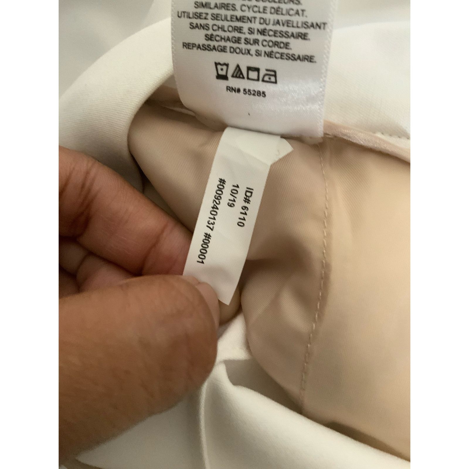 Express Express High Waisted White Baggy Pleated Wide Leg Jeans Size 34" / US 12 / IT 48 - 5 Thumbnail