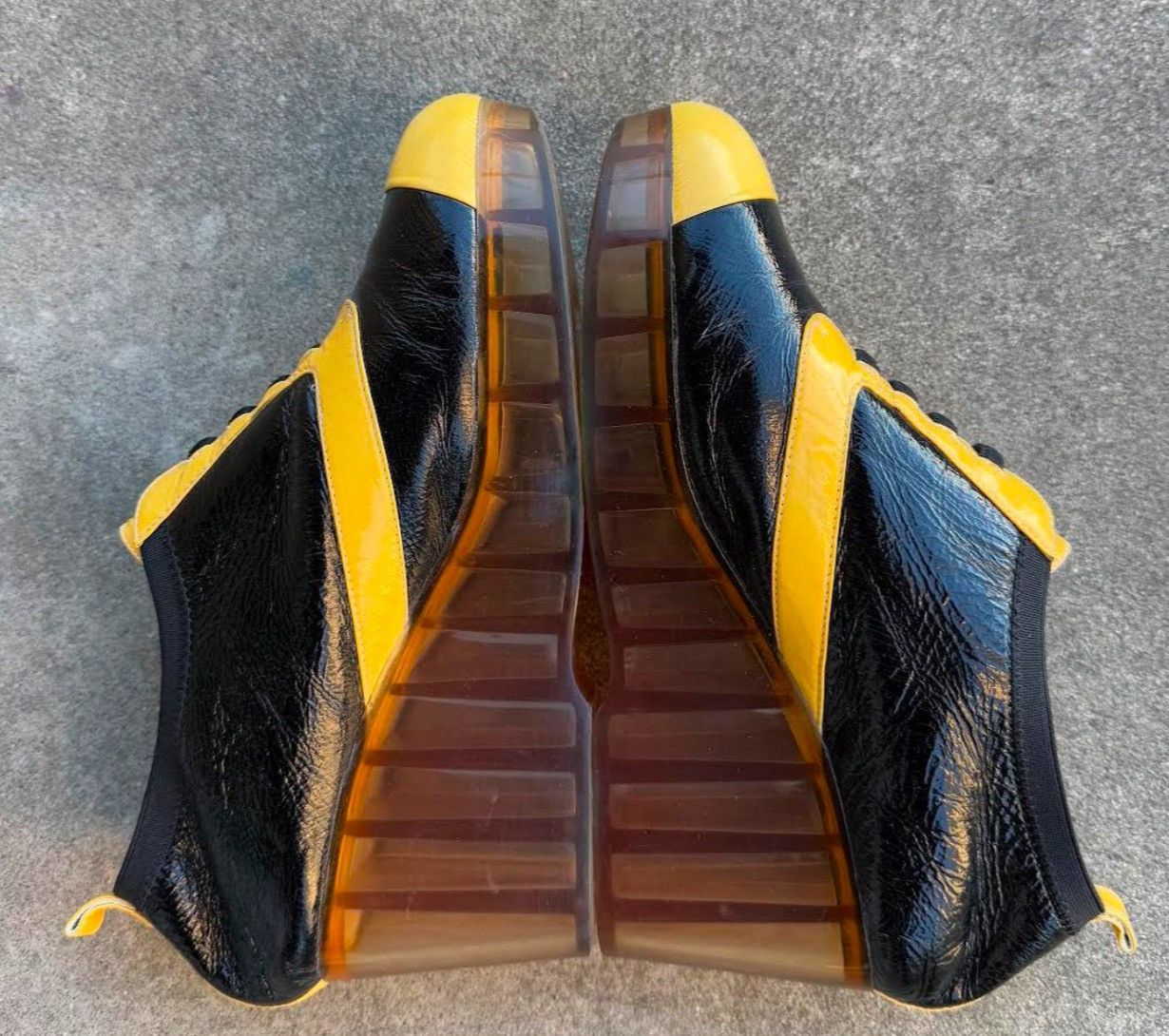 Chanel Women's Chanel Black / Yellow Patent Leather Wedge (Size 38) Size US 7.5 / IT 37.5 - 5 Thumbnail