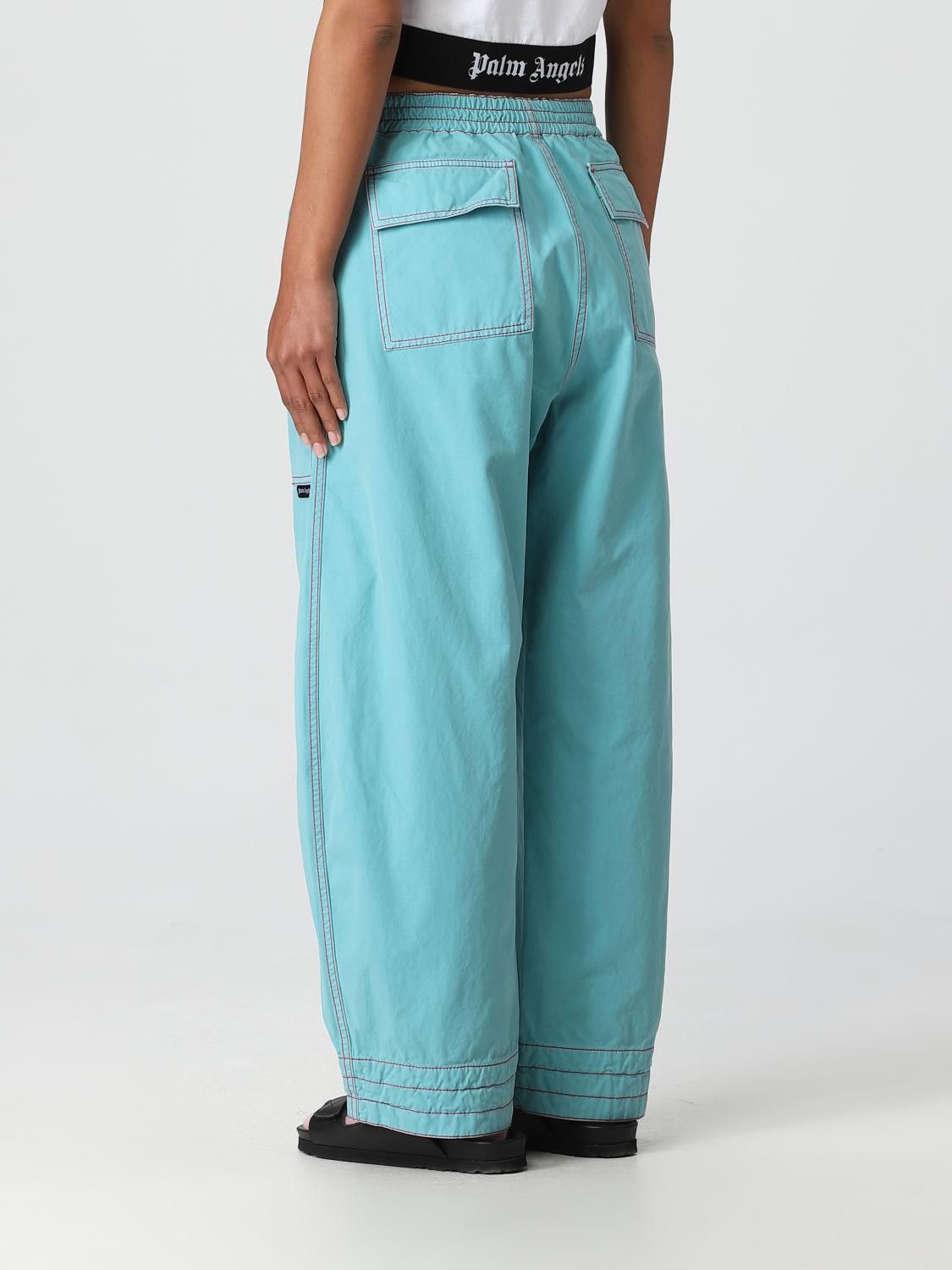 Palm Angels o1y1125 Sweatpant in Turquoise Size 28" / US 6 / IT 42 - 3 Thumbnail