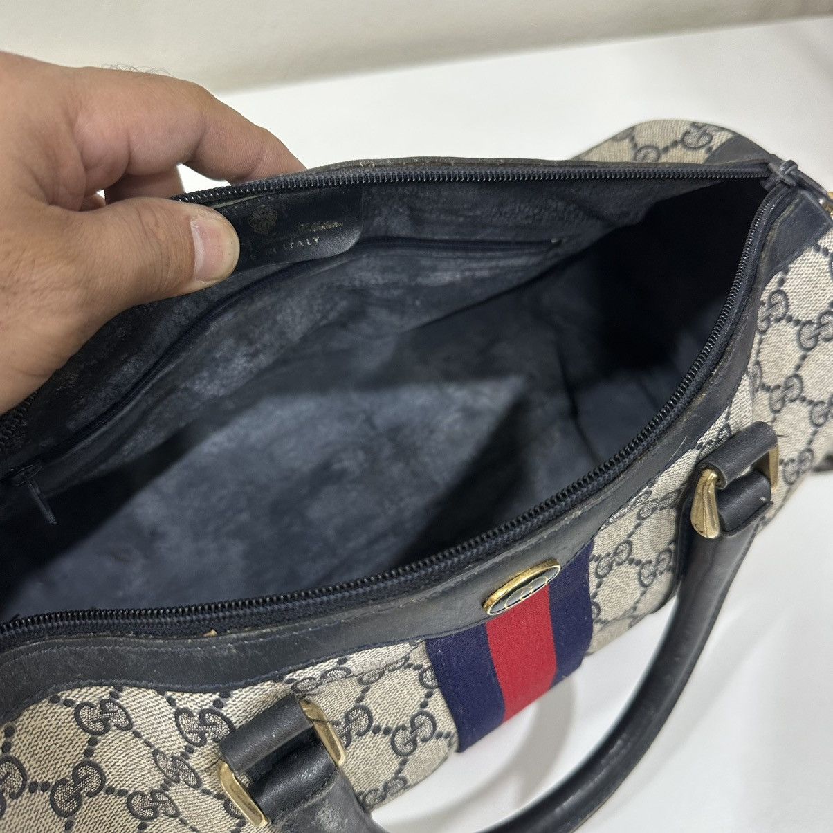 Gucci ‼️LASTDROP‼️ VINTAGE GUCCI GG SUPREME BOSTON BAG Size ONE SIZE - 10 Thumbnail