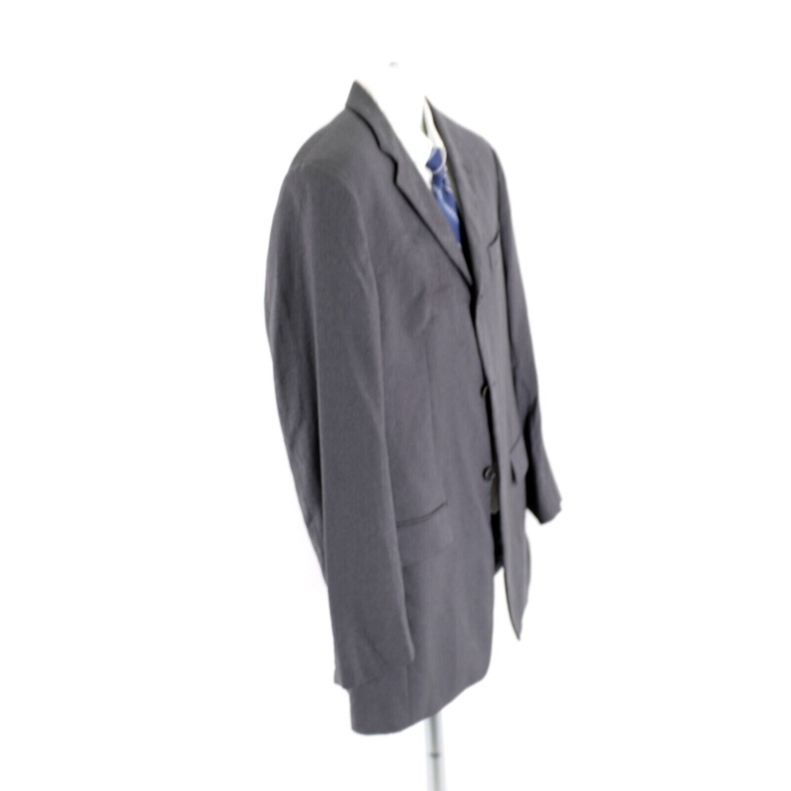 Salvatore Ferragamo DAMAGED Salvatore Ferragamo Wool Gray 3 Button Blazer 38L / Size 38L - 9 Thumbnail