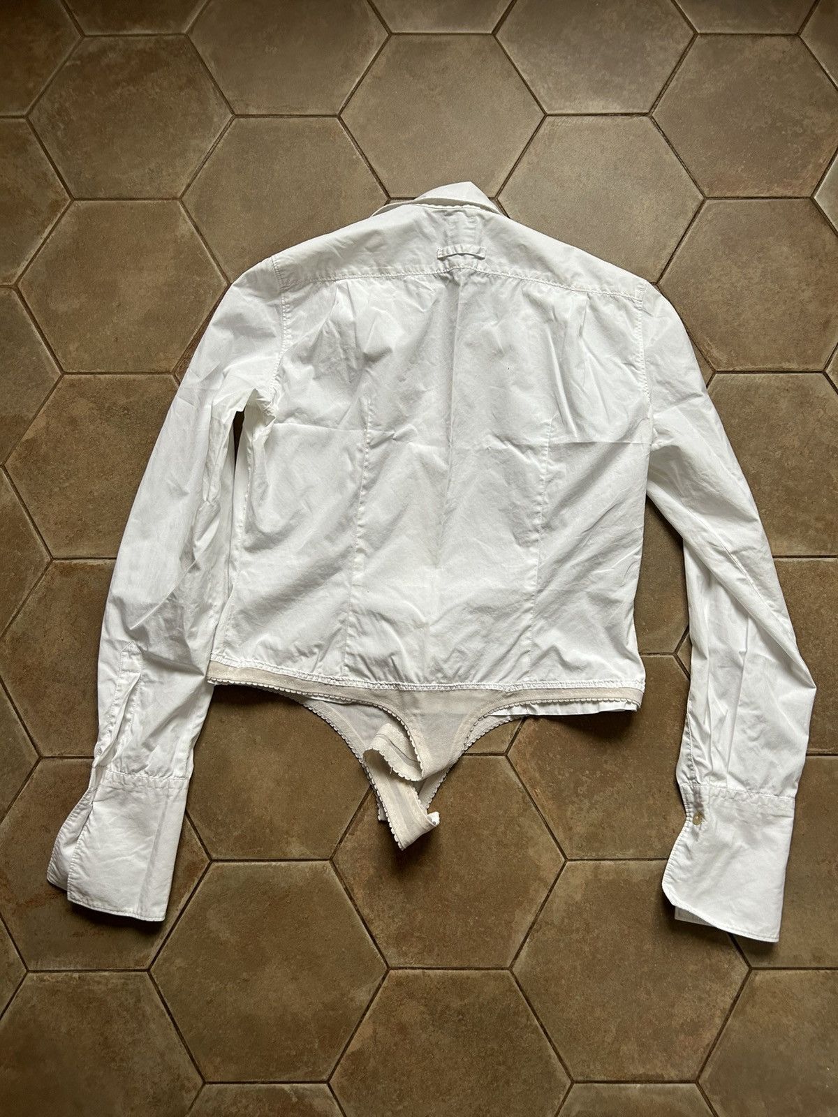 Jean Paul Gaultier Vintage Jean Paul Gaultier Onesie Bodysuit Shirt Size XL / US 12-14 / IT 48-50 - 8 Thumbnail
