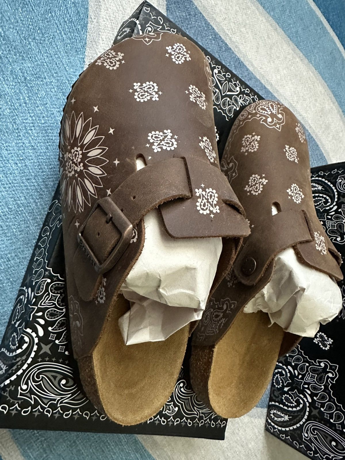 Bravest Studios Bravest Studios Mocha Paisley Mule Size US 7 / EU 40 - 7 Thumbnail