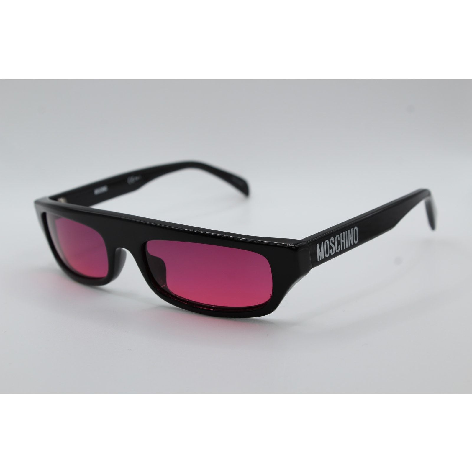 Moschino Moschino MOS047/S 807IR Black & Pink Rectangular Sunglasses Size ONE SIZE - 1 Thumbnail