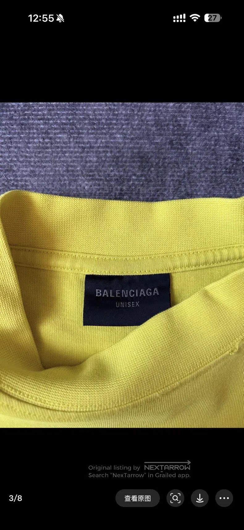 Balenciaga Balenciaga Ringer Tee with Letter Print Size US L / EU 52-54 / 3 - 3 Thumbnail
