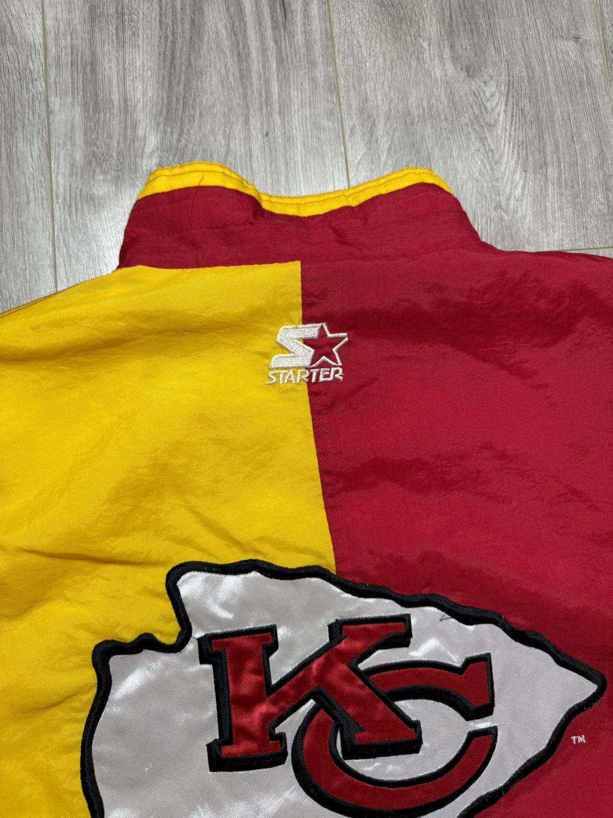NFL × Starter × Vintage Vintage 90’s Kansas City Chiefs STARTER Puffer Jacket Size US L / EU 52-54 / 3 - 4 Thumbnail