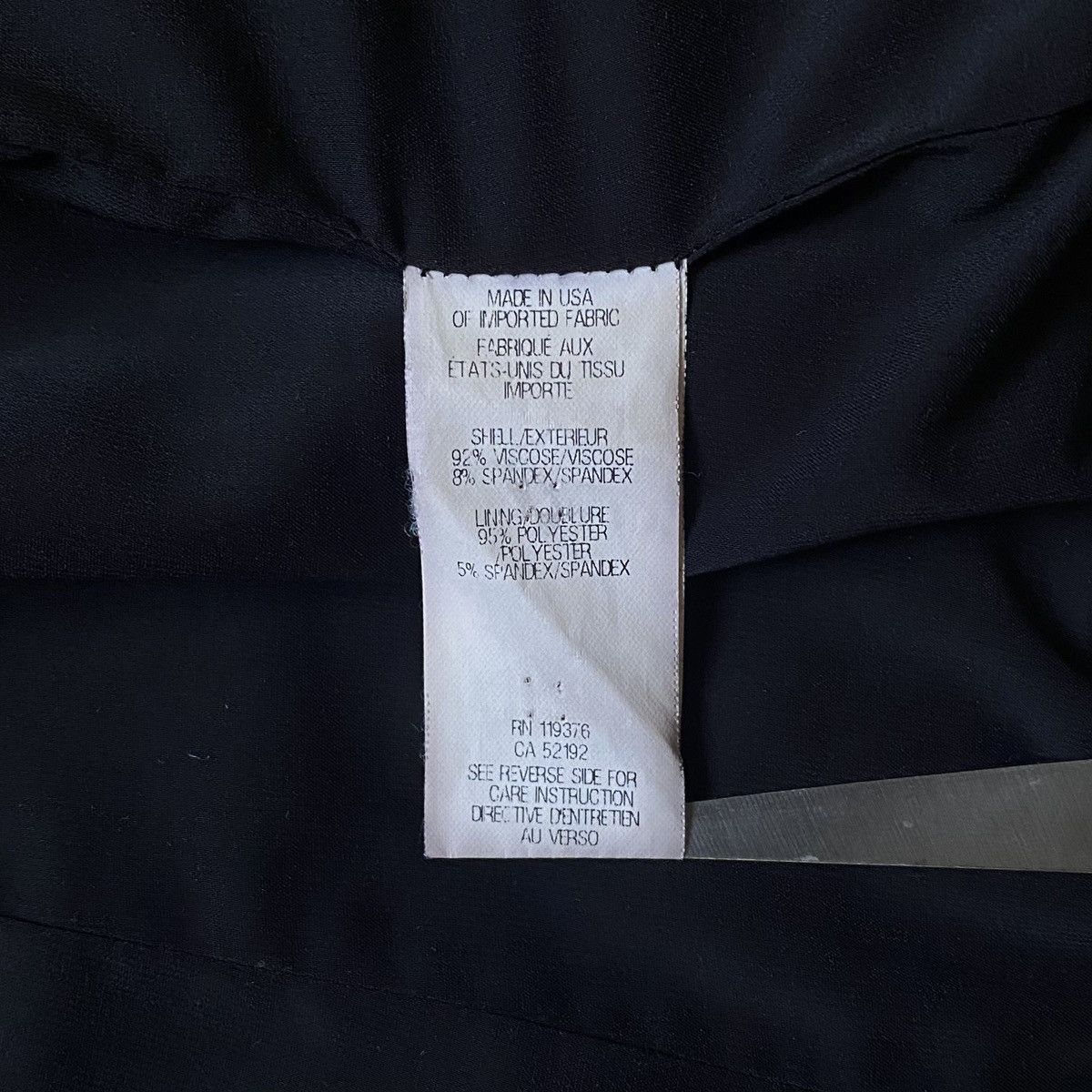 Helmut Lang Women’s Helmut Lang Made in USA Black Viscose Blazer Jacket Size M / US 6-8 / IT 42-44 - 15 Thumbnail