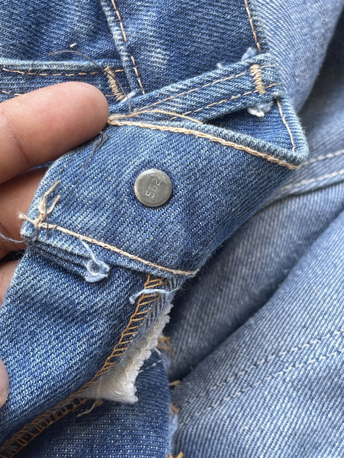 Levi's Rare🔥Vtg 70s Levis Orange Tab Flared Light Blue Jeans Size US 33 - 13 Thumbnail