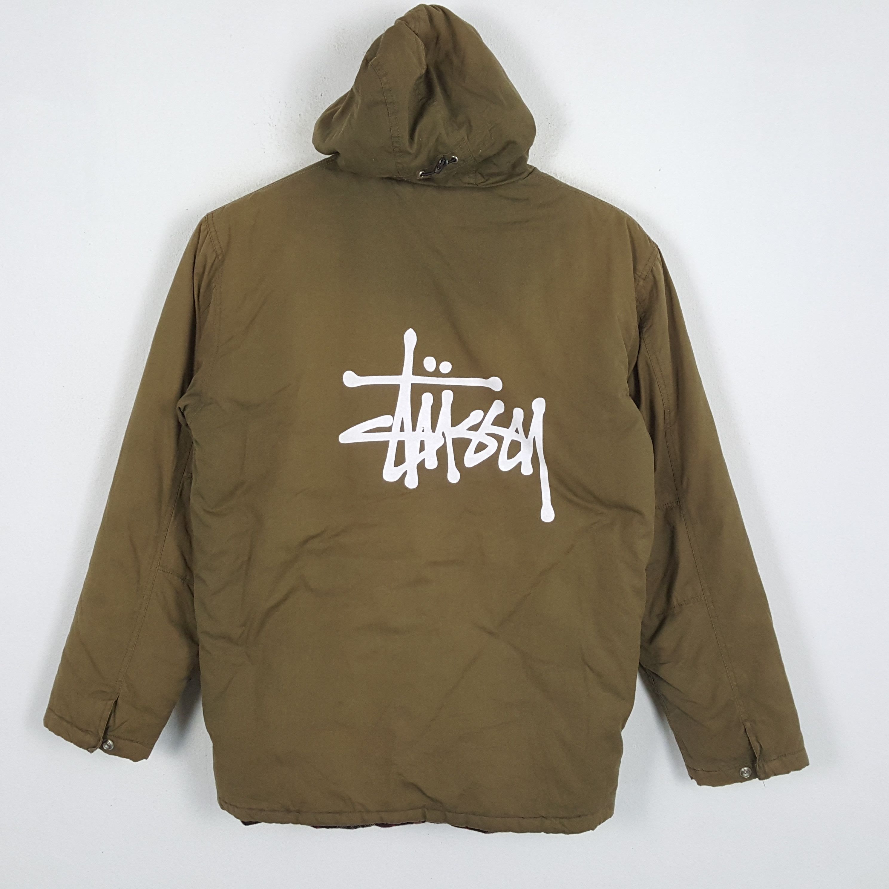 Stussy × Vintage STUSSY Streetwear Winter Style Custom Art Jacket Size US L / EU 52-54 / 3 - 1 Thumbnail