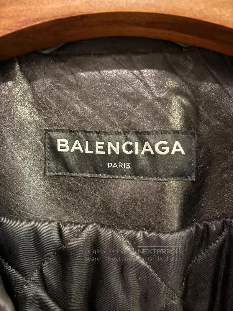 Balenciaga Balenciaga Leather Jacket Size US S / EU 44-46 / 1 - 5 Thumbnail