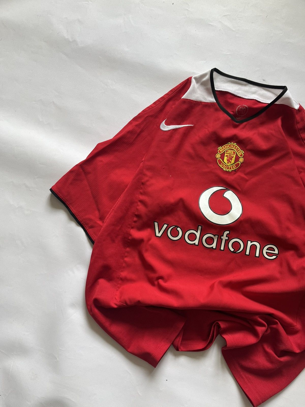 Nike Vintage Manchester United 2004-06 Home Jersey Nike Vodafone Size US L / EU 52-54 / 3 - 3 Thumbnail
