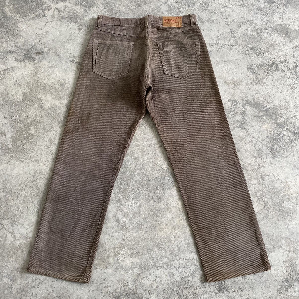 Stussy VTG 90’s Stussy Faded Brown Baggy Corduroy Jeans Size US 33 - 11 Thumbnail