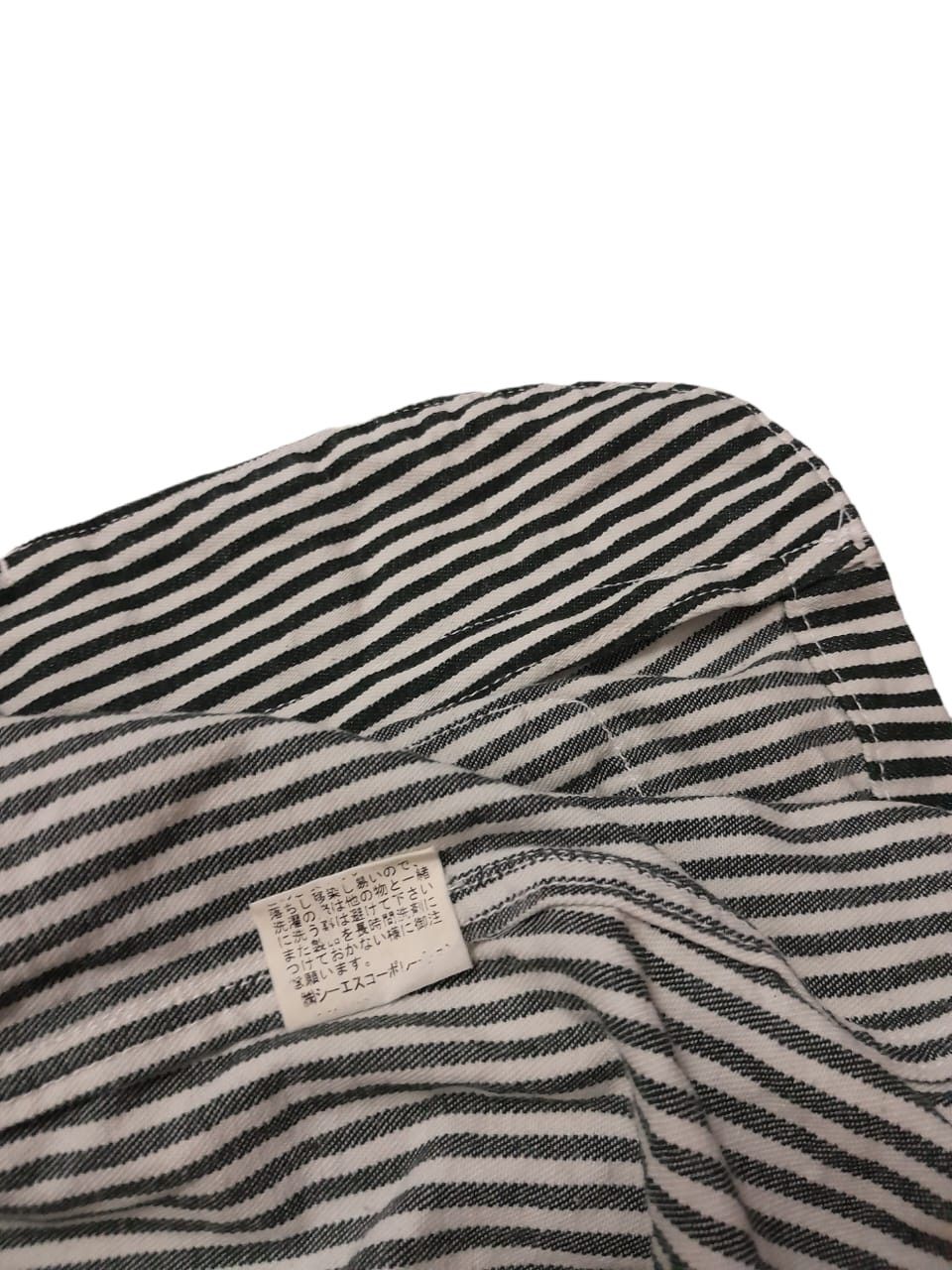 Japanese Brand N.L. Natural Laundry Hickory Green Denim Jacket Chore (F87) Size US S / EU 44-46 / 1 - 6 Thumbnail