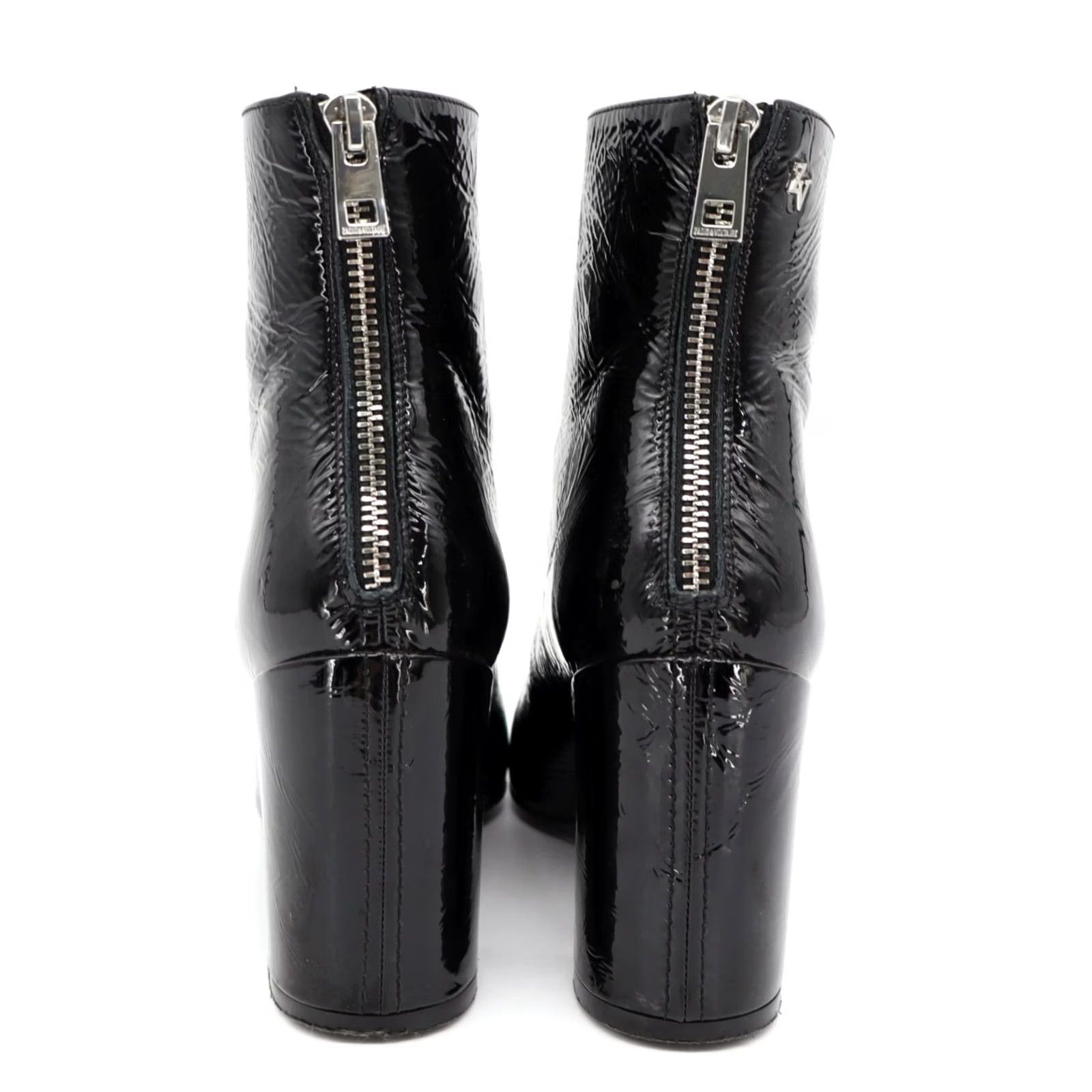 Zadig & Voltaire Zadig & Voltaire Paris Patent Leather Ankle Boots Glimmer Vernise Noir Black Patent Leather Bootie Size 37 Womens Size US 7 / IT 37 - 5 Thumbnail