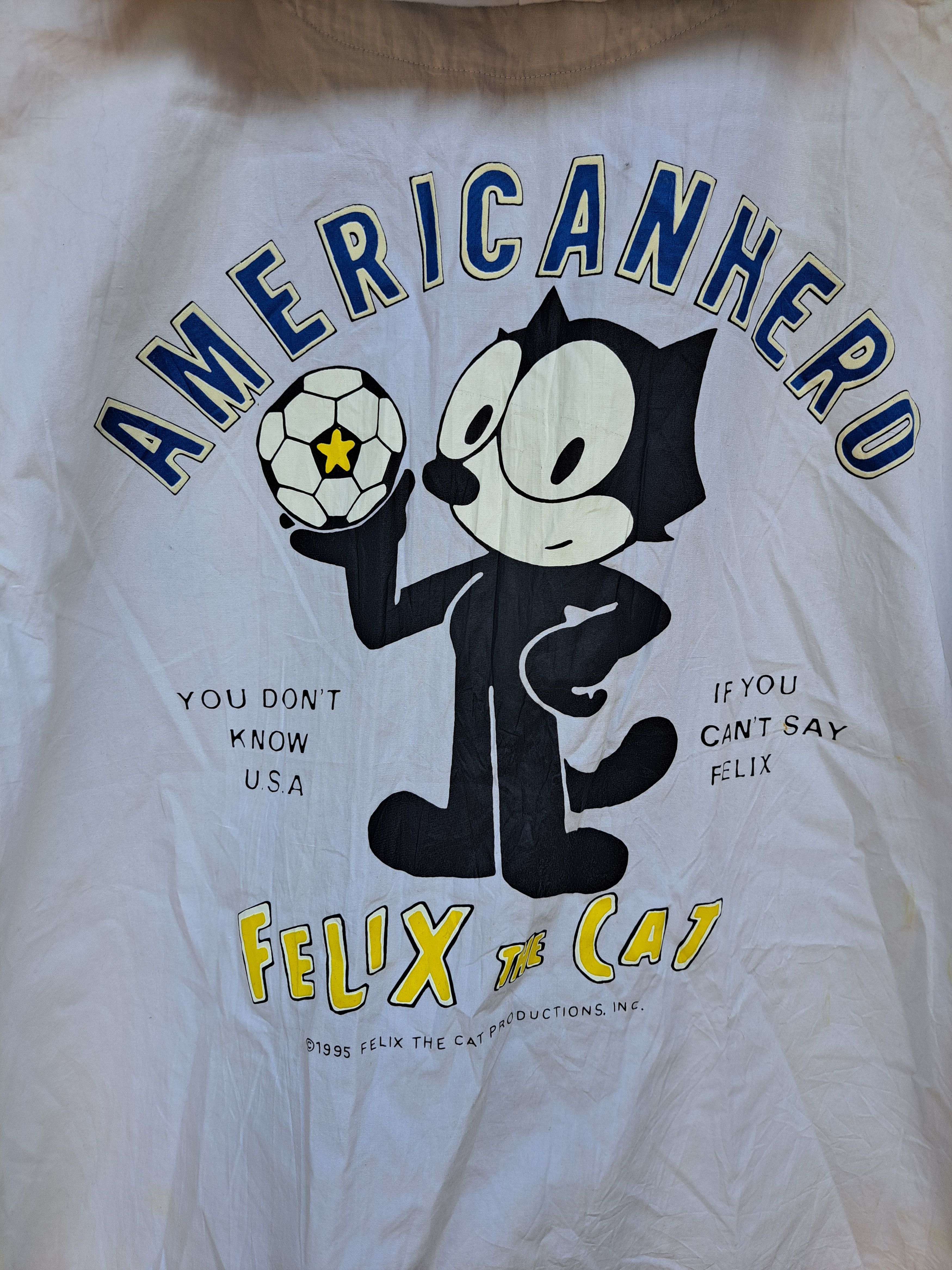 Felix Vintage 1995 Felix The Cat Windbreaker Unisex Jacket Size M / US 6-8 / IT 42-44 - 2 Thumbnail