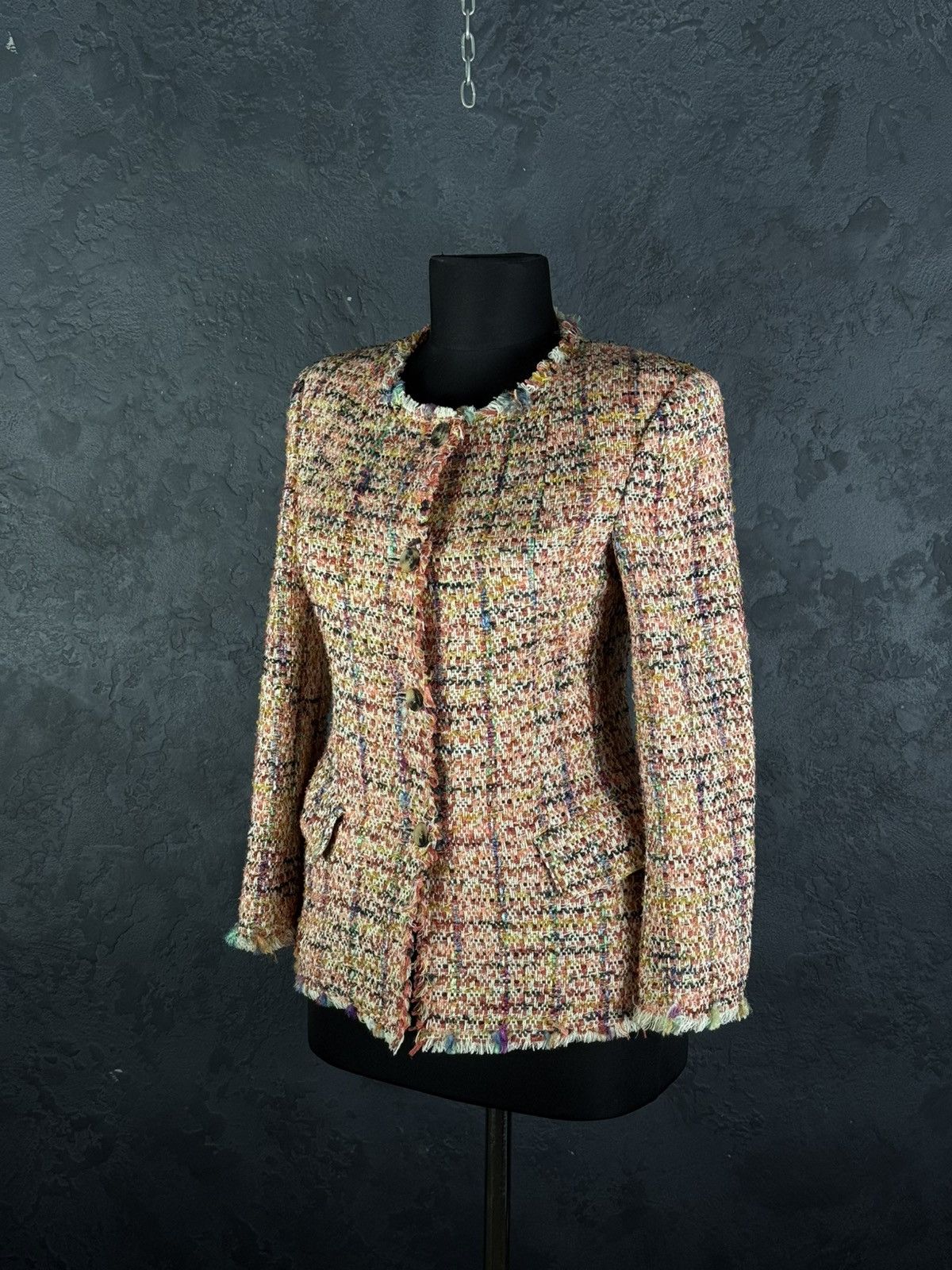 Etro ETRO Women’s Cotton-Blend Tweed Jacket Size 40 Size S / US 4 / IT 40 - 4 Thumbnail