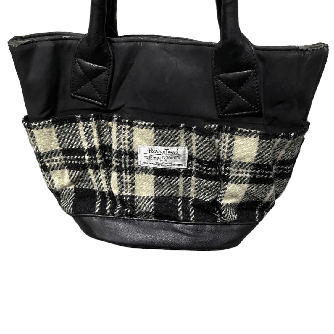 Harris Tweed Harris Tweed Wool Leather Handle Bag Size ONE SIZE - 2 Thumbnail