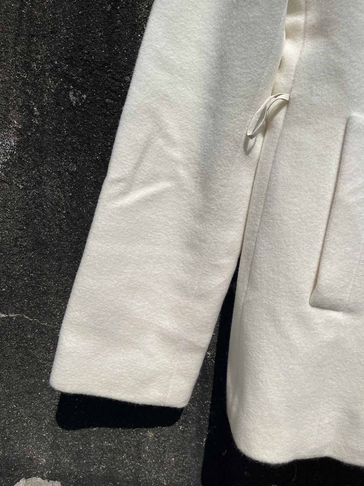 Designer Michel Klein Paris WKMK White Wool Blend Jacket Size S / US 4 / IT 40 - 7 Thumbnail