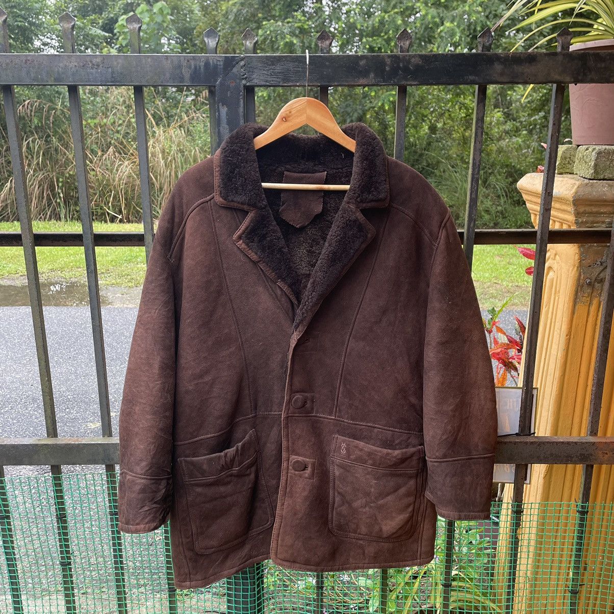Yves Saint Laurent 🔥90s Yves Saint Laurent Sherpa Sheepskin Heavy Coat Jacket Size US M / EU 48-50 / 2 - 1 Thumbnail