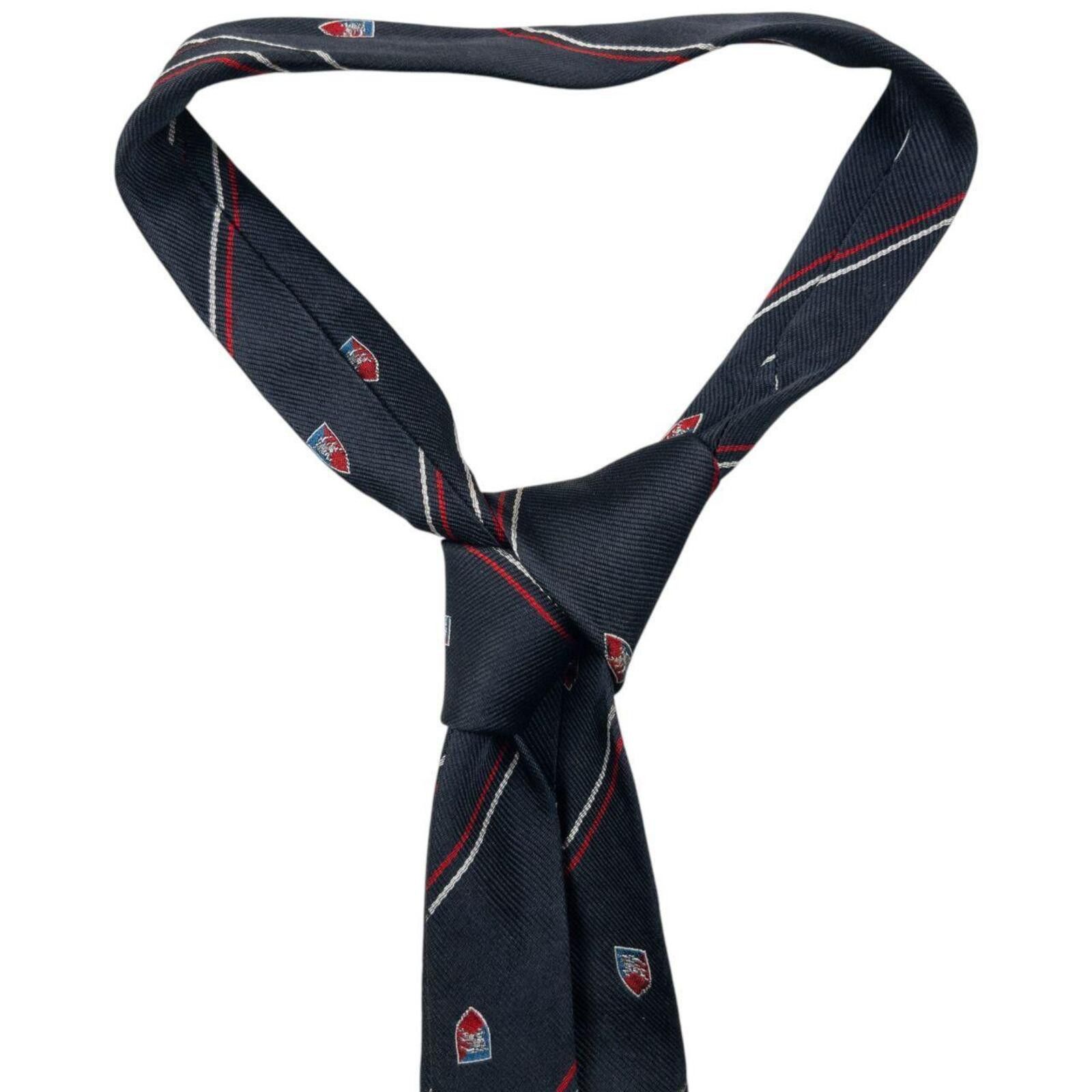 Burberry Vintage 90s Burberry Striped Monogram Silk Tie Size ONE SIZE - 4 Thumbnail