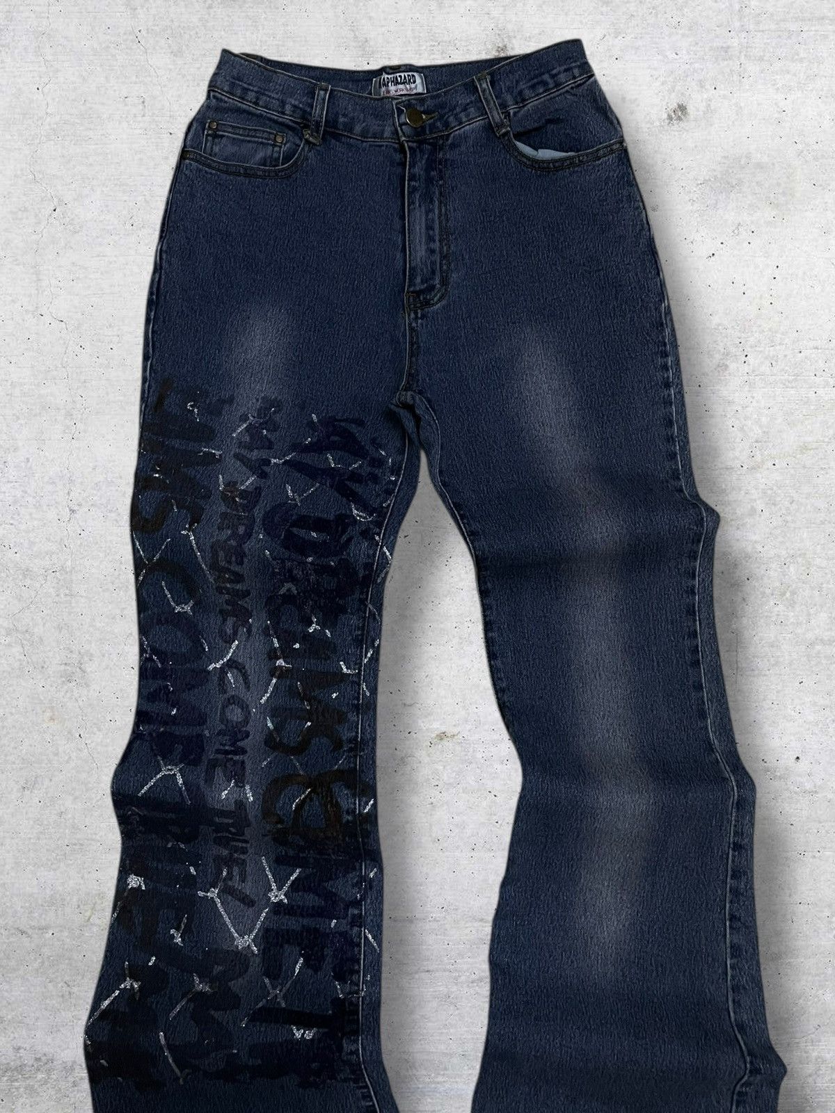 semanticdesign OG HAPHAZARD 90S JAPAN DESIGNER DREAM POEM HYSTERIC FLARED Size US 26 / EU 42 - 5 Thumbnail